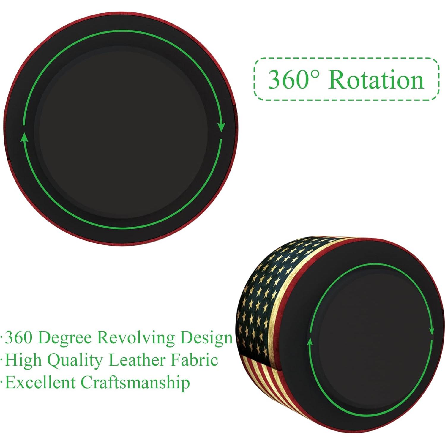 Organizador de Escritorio Hennaja Cuero Redondo 4 Compartimentos