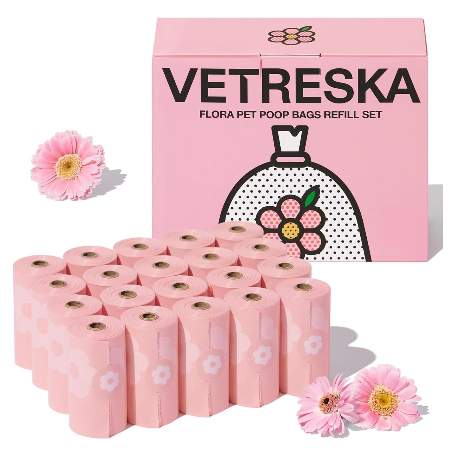 Bolsas de Basura para Perros VETRESKA Aroma Lavanda 300 Unidades