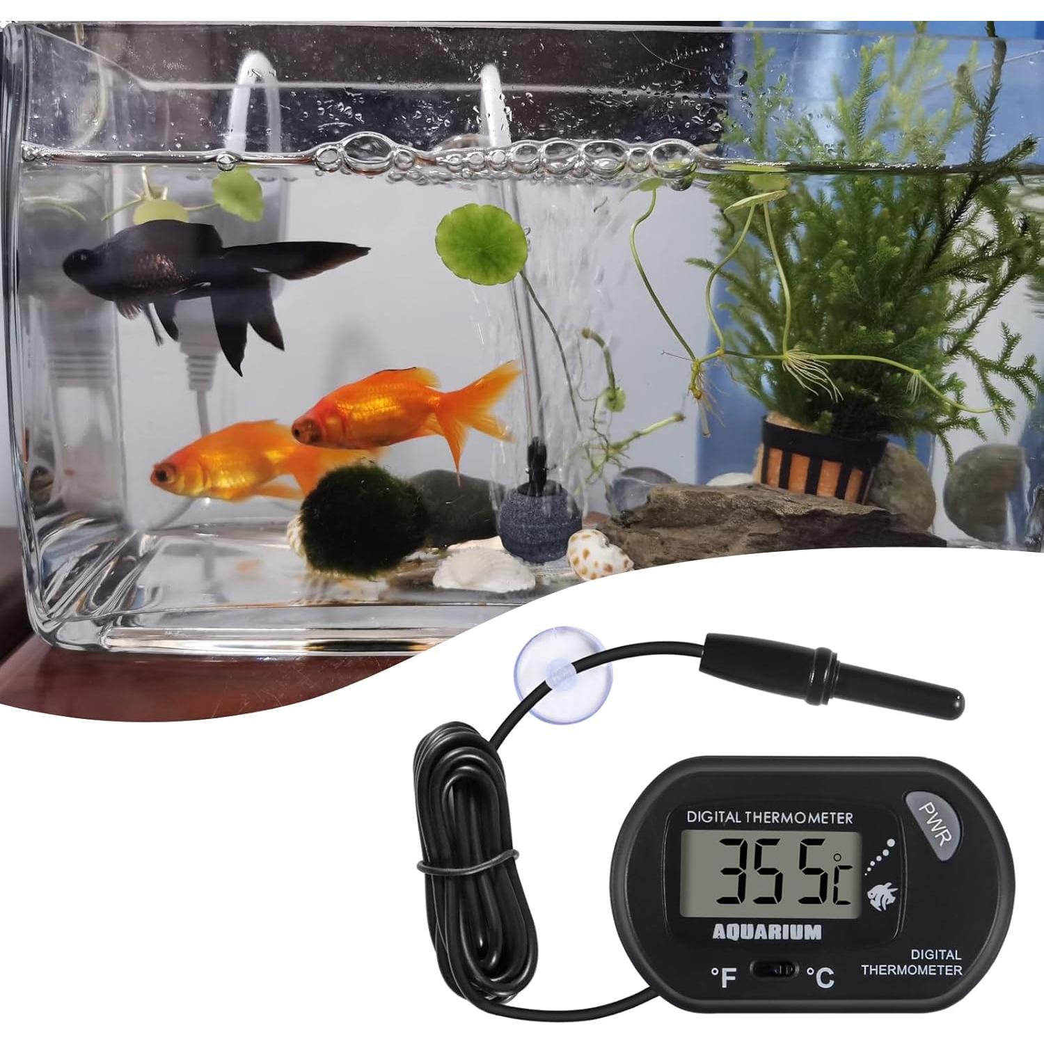 Termómetro Digital para Acuario DWEII ST-3 2Pack LCD Preciso