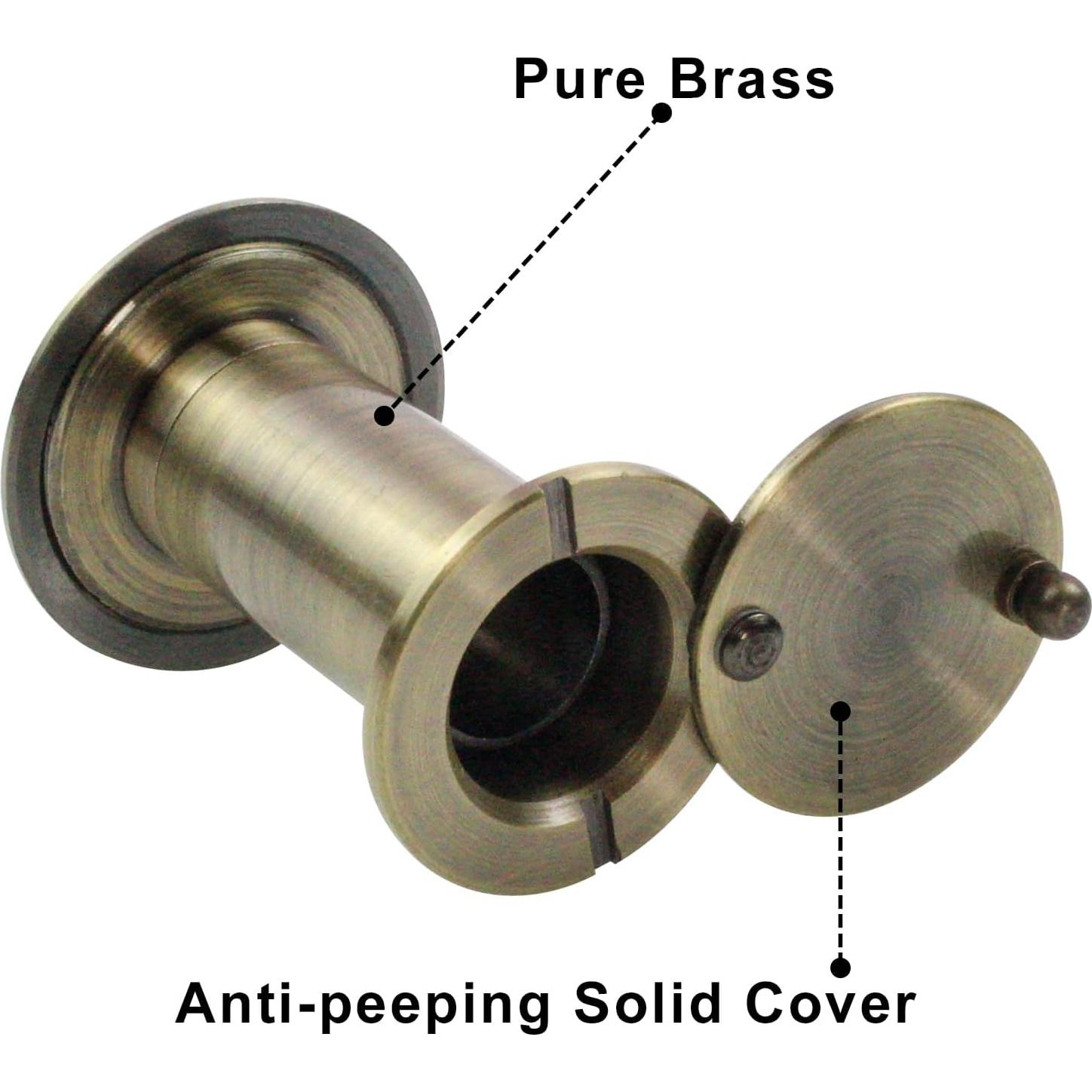 Mirilla de Puerta Earl Diamond Bronce Antiguo 200 Grados