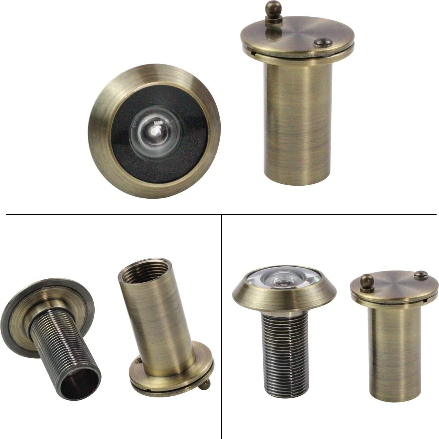 Mirilla de Puerta Earl Diamond Bronce Antiguo 200 Grados