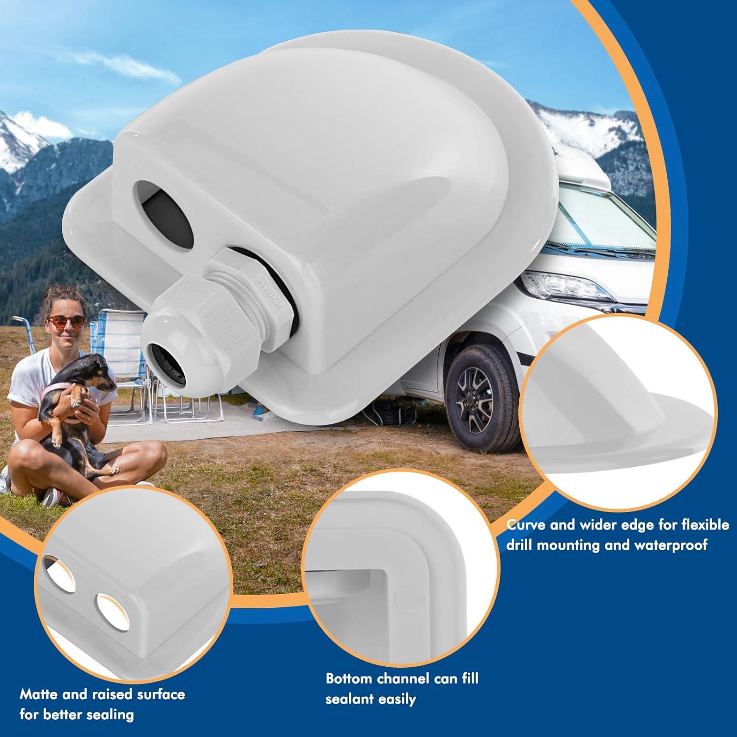 Entrante de Cable Solar IP68 Restmo Doble Resistente 4x9.5cm