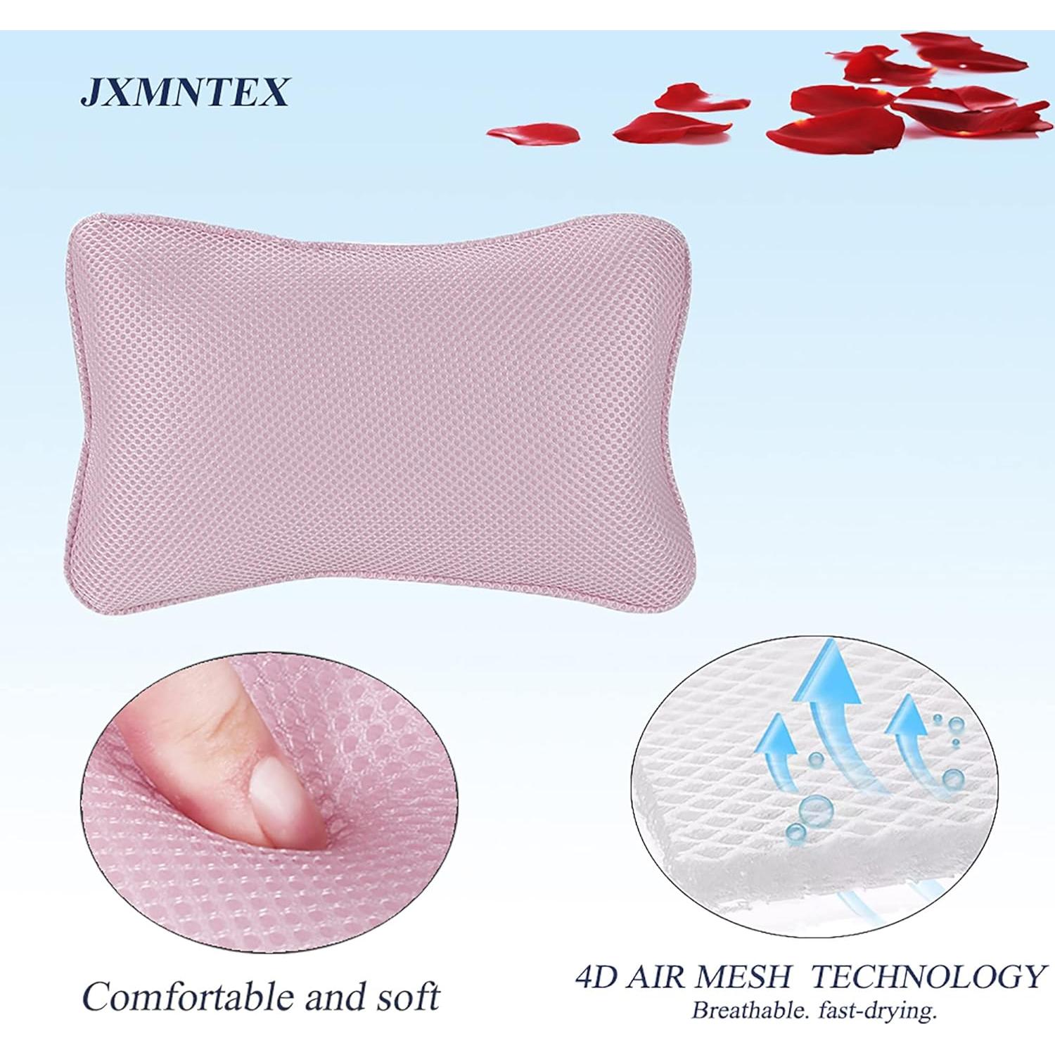 Almohada de Baño Antideslizante CHANGZHOU Rosa con Ventosas