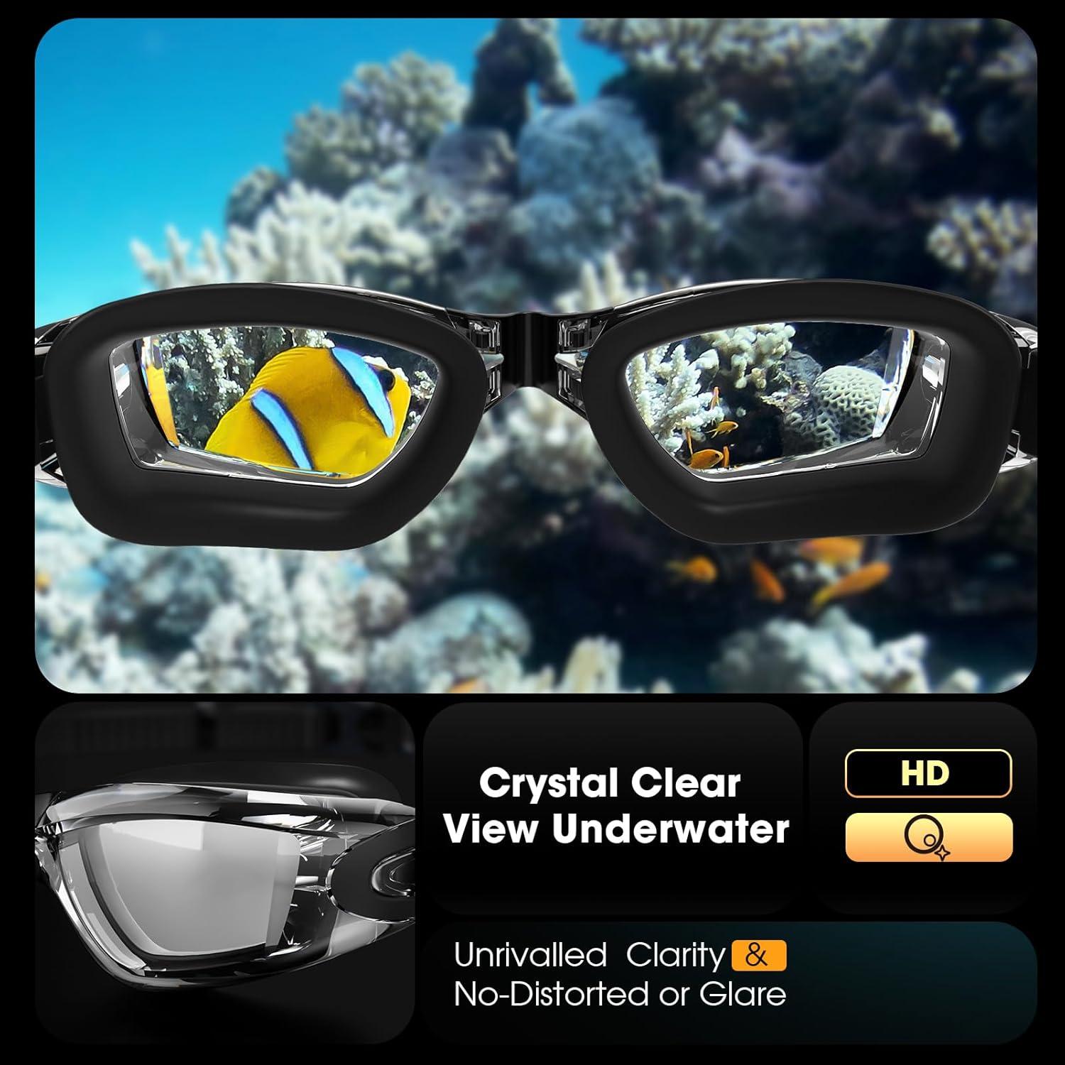 Gafas de Natación Braylin 2-Pack Antivaho Sin Fugas