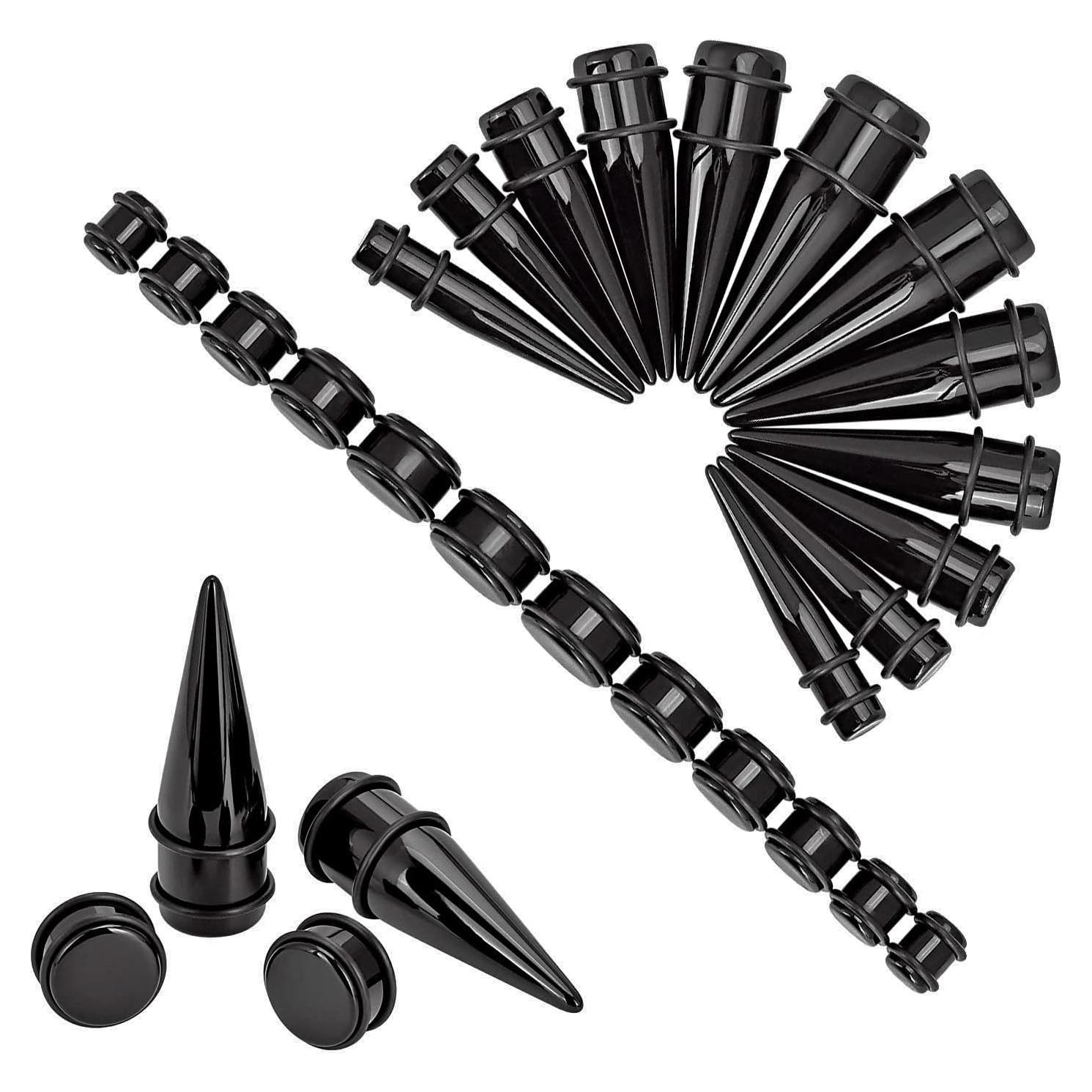 Kit de Estiramiento de Orejas Longbeauty 24 Piezas 00G-20mm