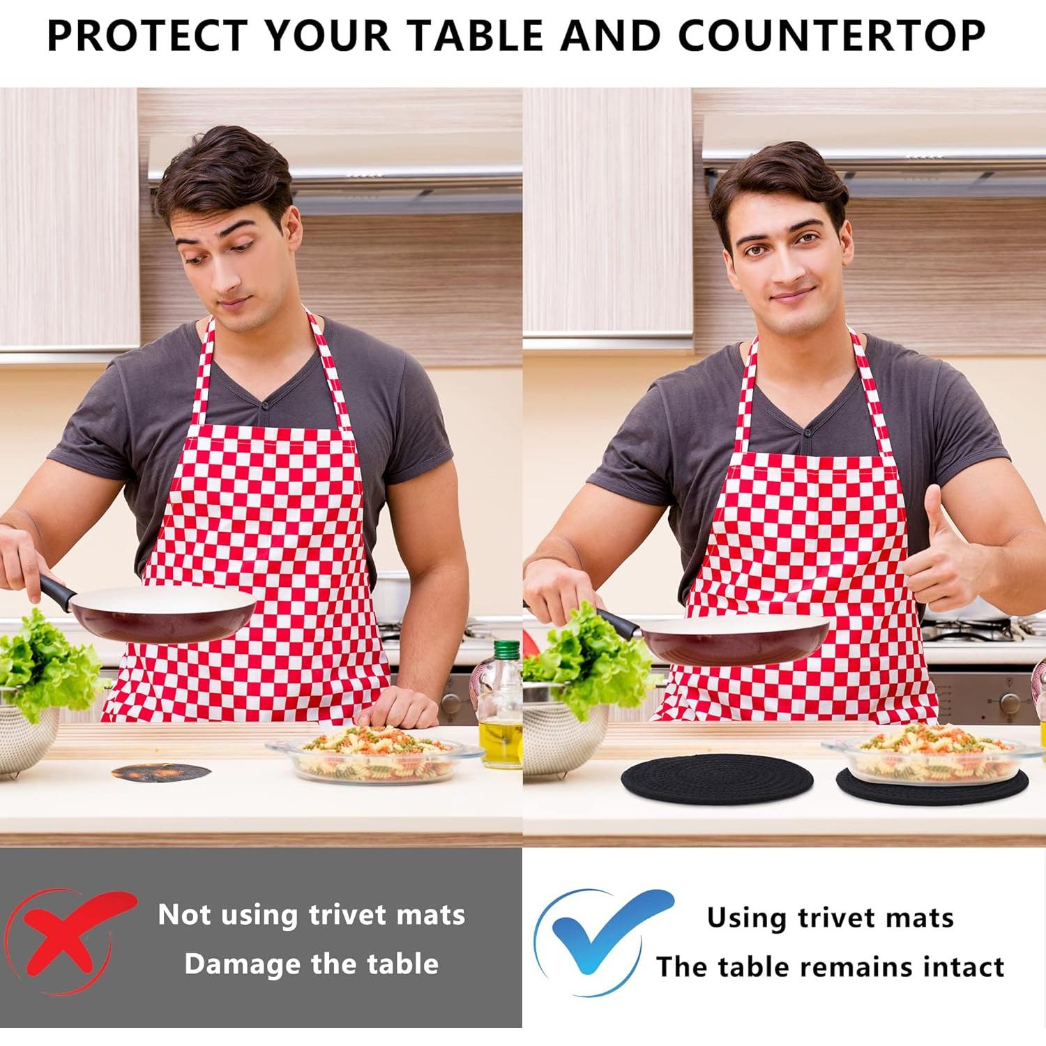 Trivets de Algodón Coga 7" Resistentes al Calor 5 Pcs