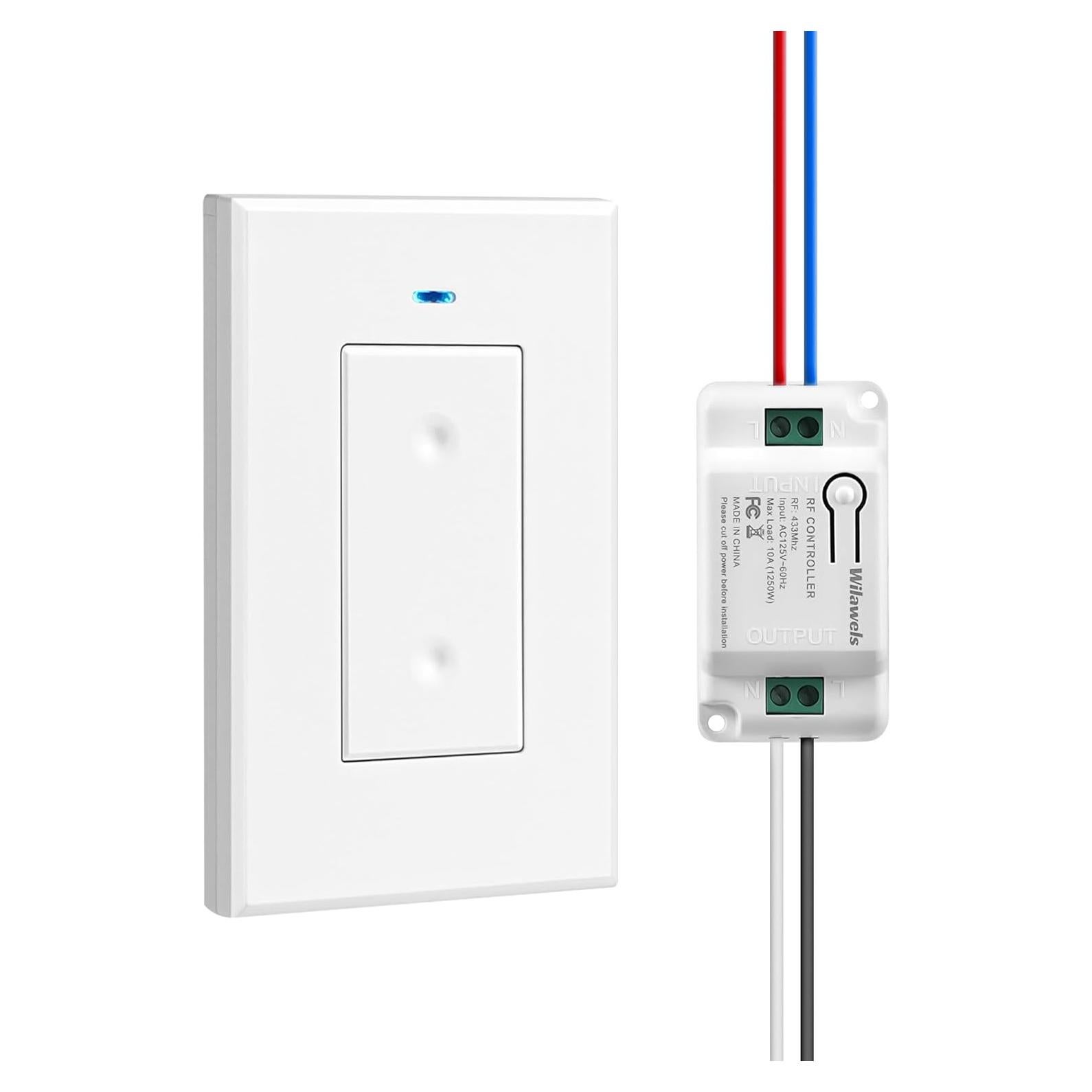 Kit Interruptor y Receptor Inalámbrico WILAWELS 100FT