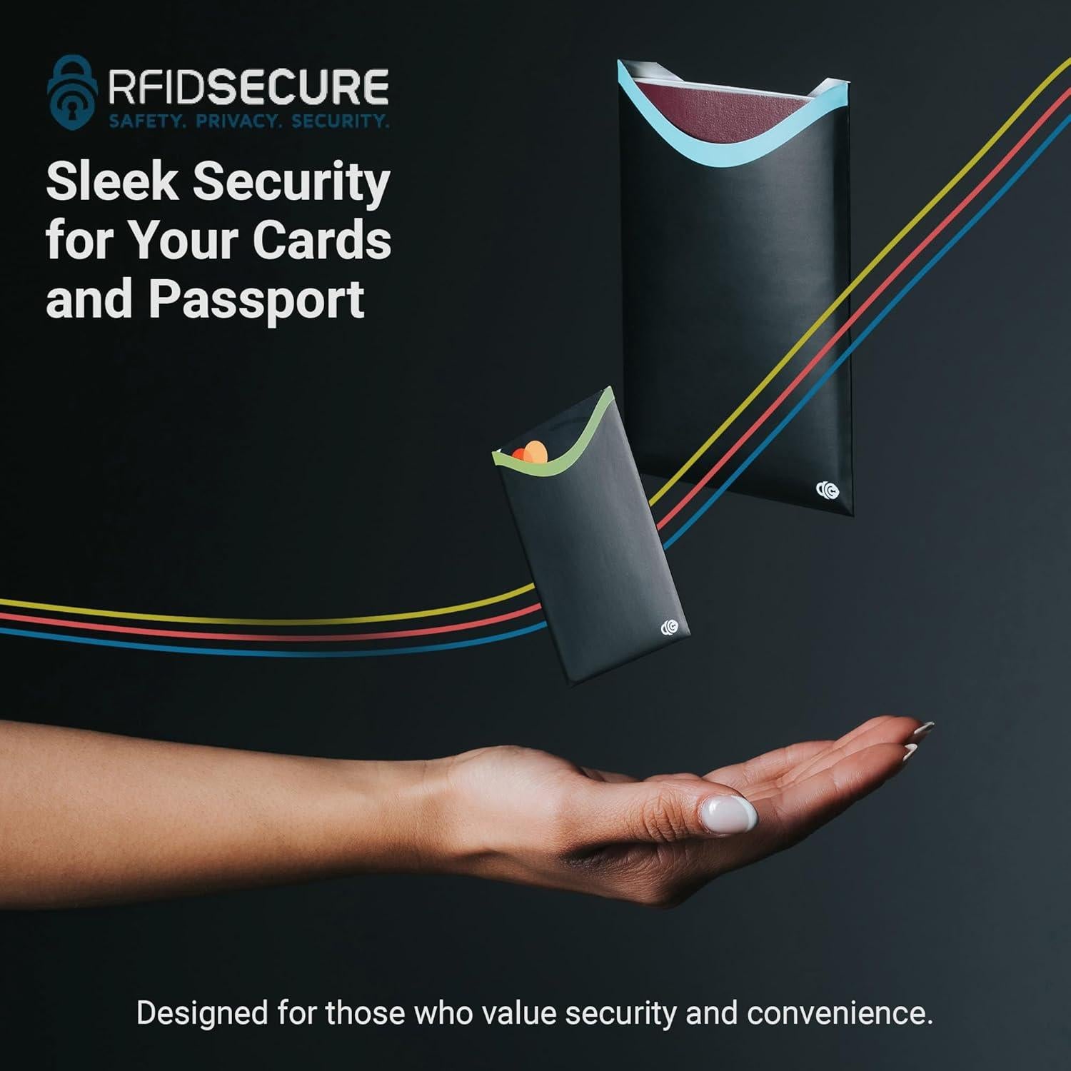 Fundas RFID para Tarjetas y Pasaportes RFID SECURE - 14 Cortas y 4 Largas