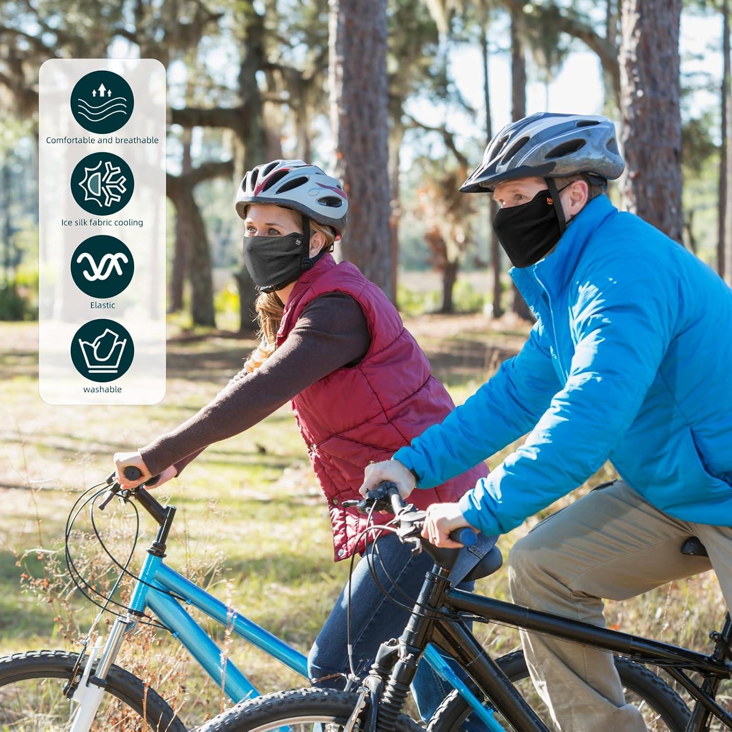 Escudo Facial UV Lavable Unisex Protección Solar Nylon