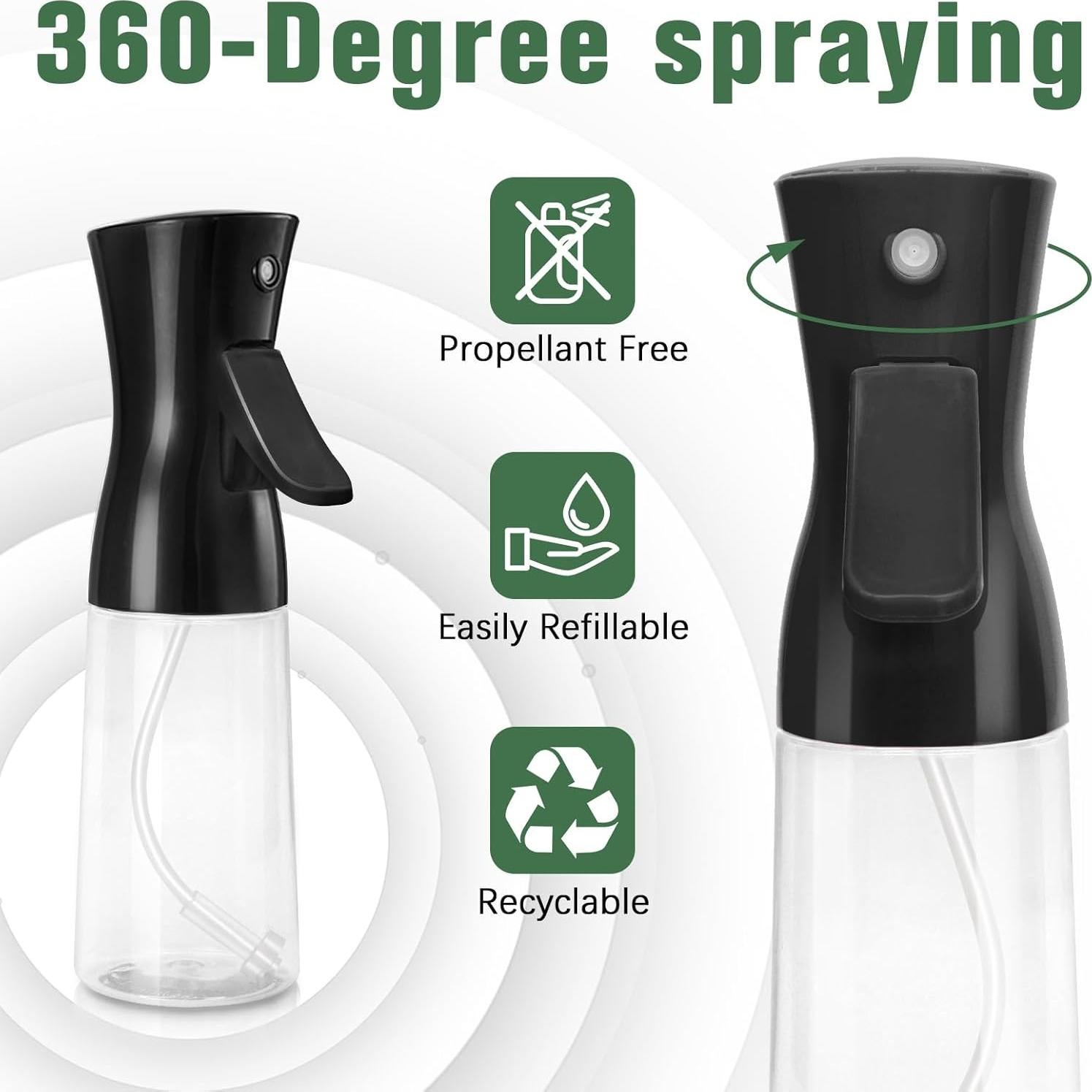 Botella de Spray para Cabello Fun Gift 200 ml Negro