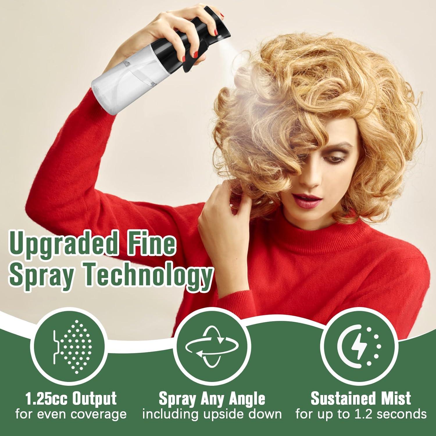 Botella de Spray para Cabello Fun Gift 200 ml Negro