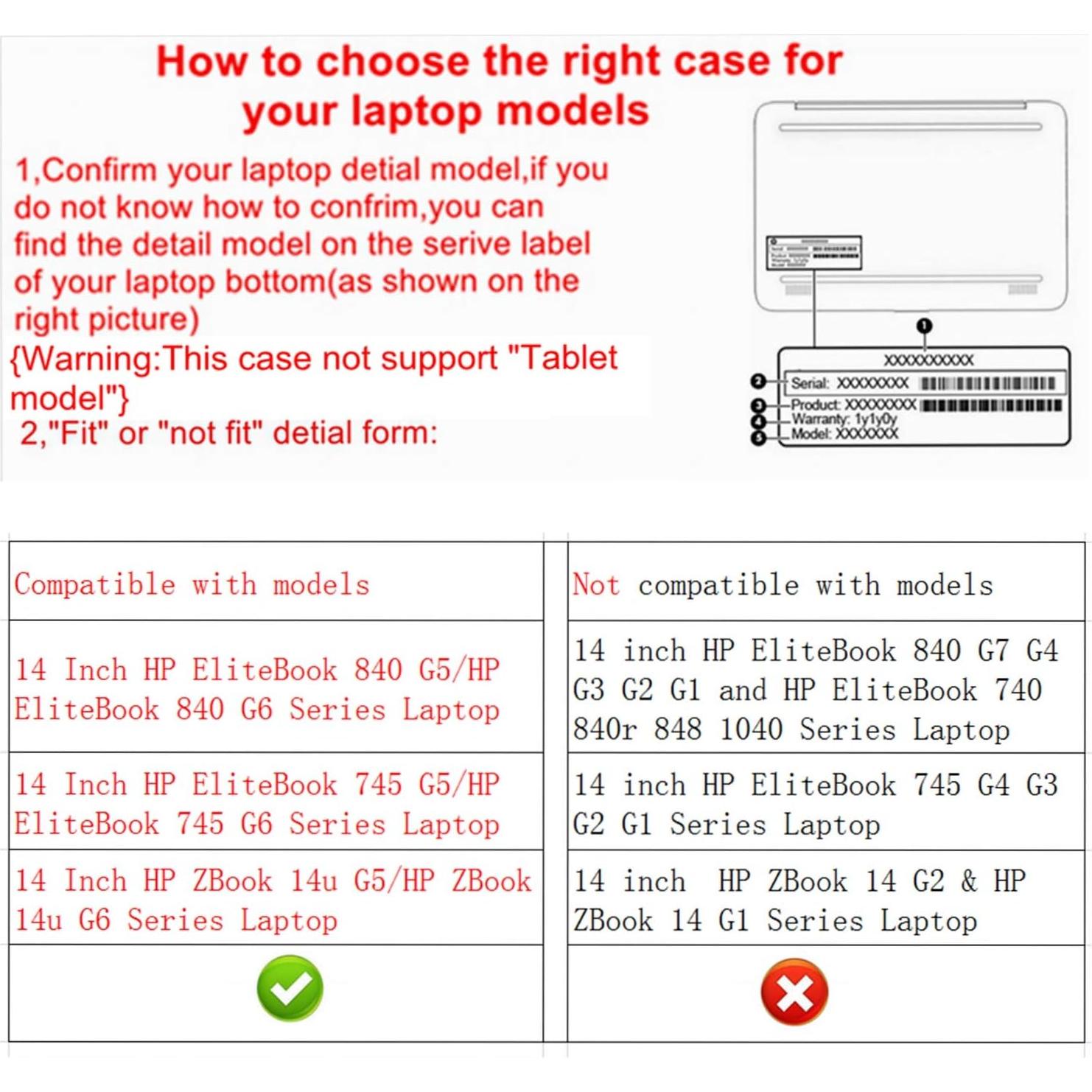 Funda Protectora Alapmk para 35.4 cm HP EliteBook 840 G5 G6