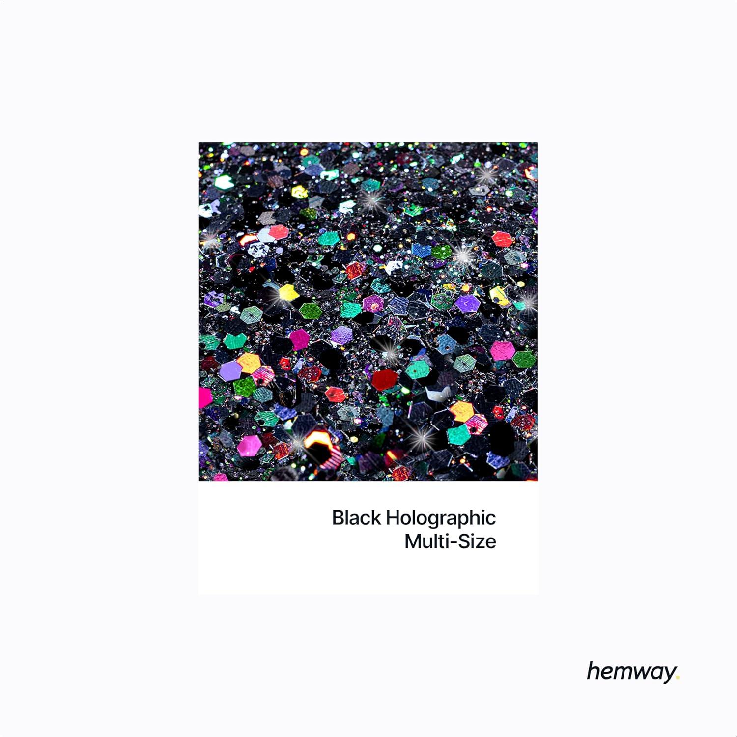 Glitter Holográfico Hemway 210g para Manualidades y Resina