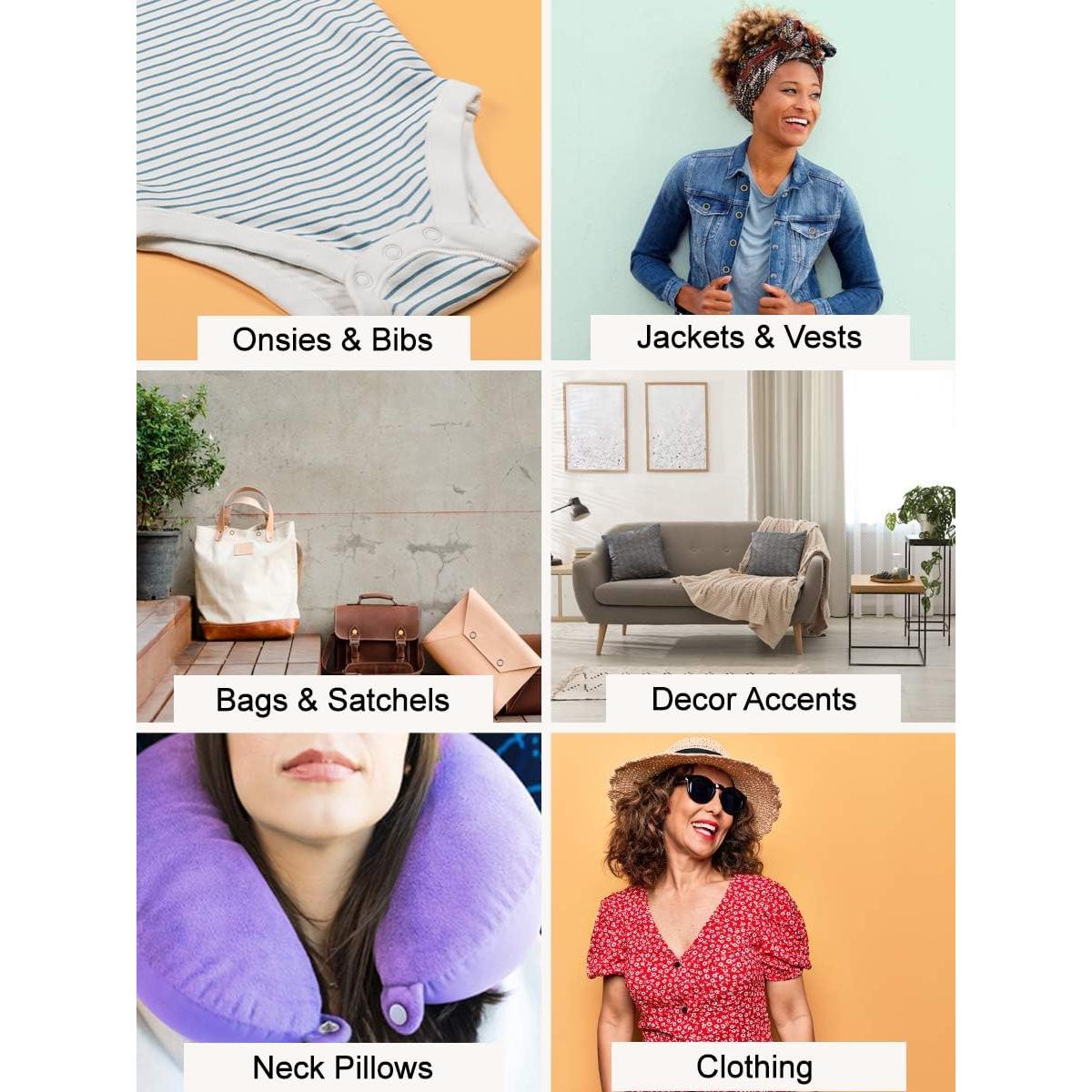 Kit de Botones a Presión de Metal Mandala Crafts 200 Unidades