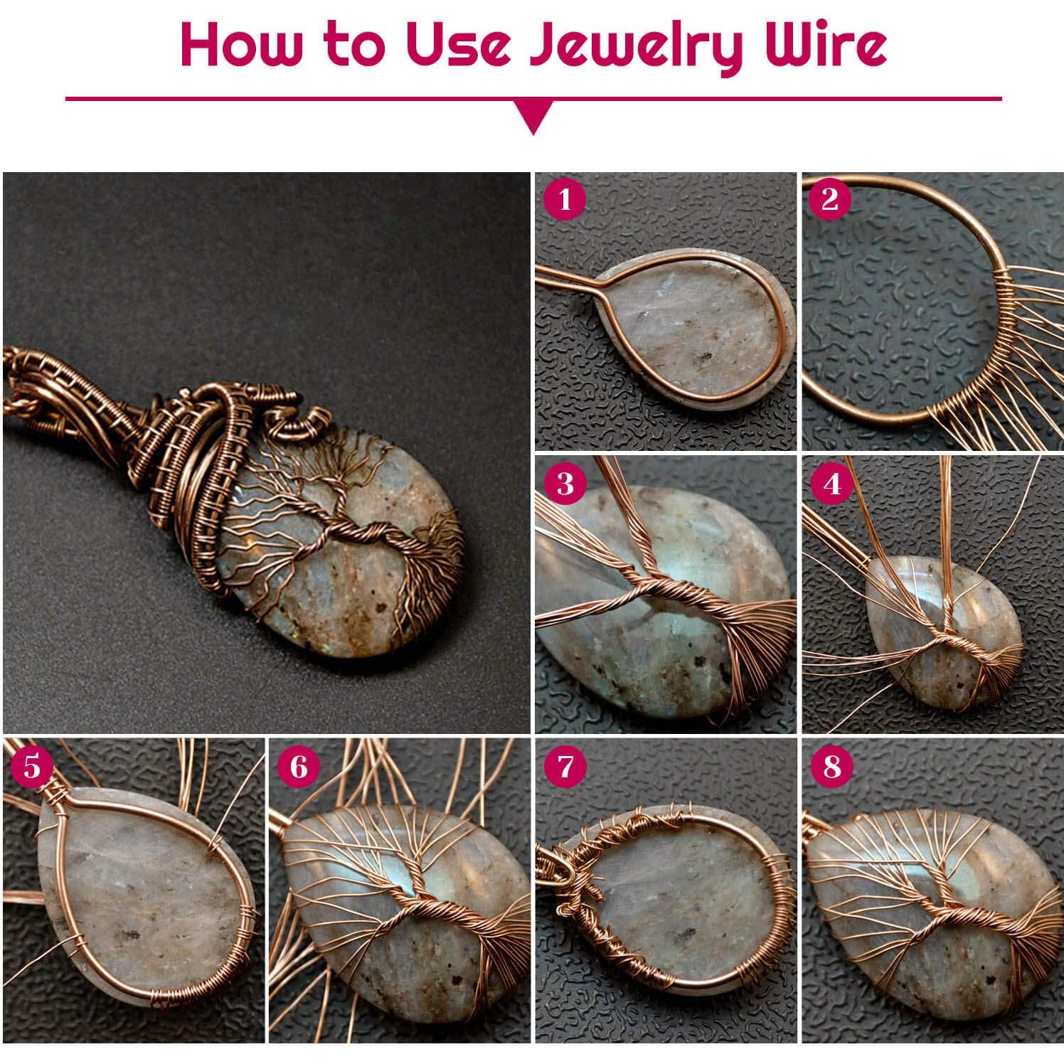 Alambre de Joyería Anezus 22 Calibres Cobre Bronce Antiguo 45m