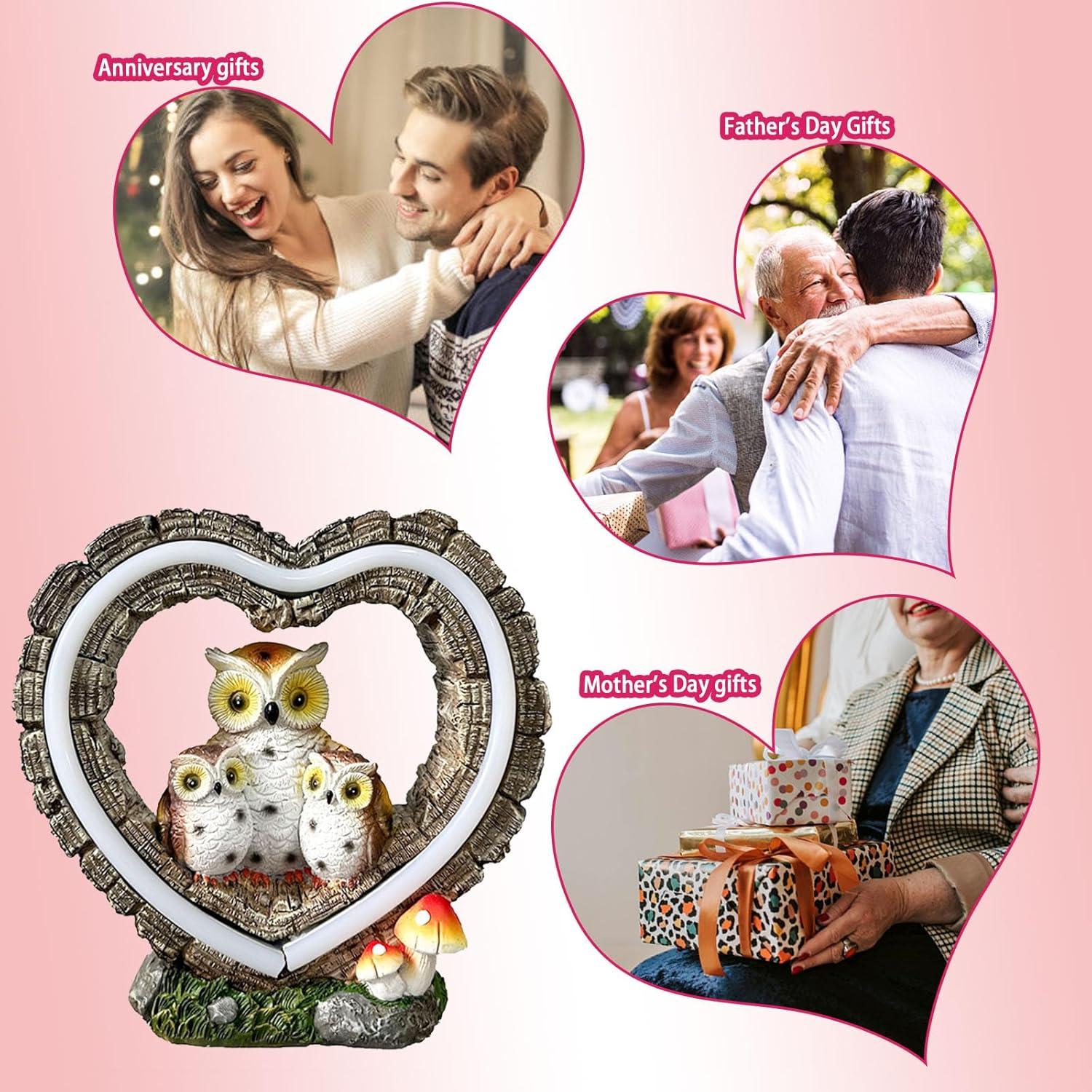 Estatua de Búho Solar xxoasis para Jardín con Luces LED