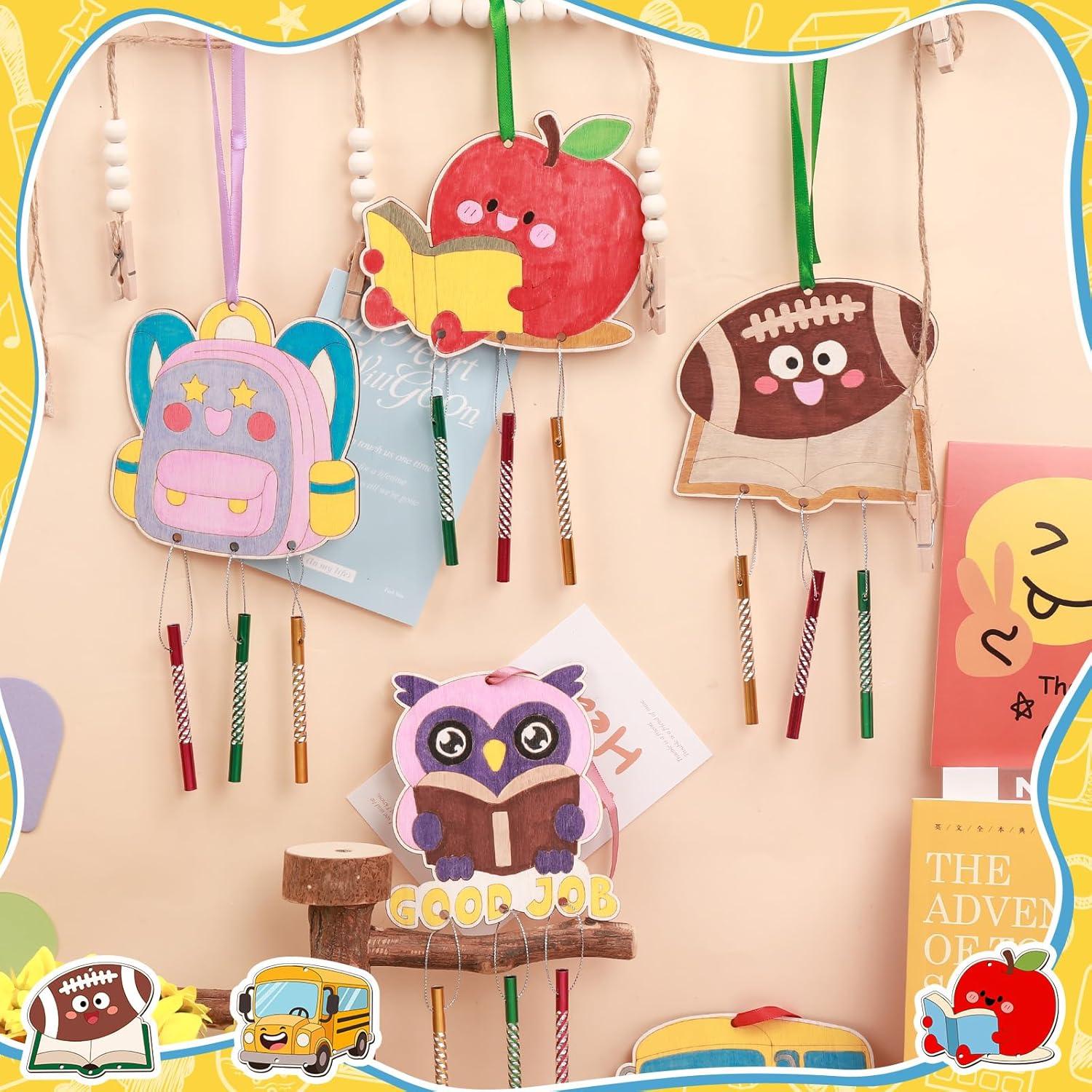 Kit de Campanas de Viento BAPHILE 6 Piezas para Pintar