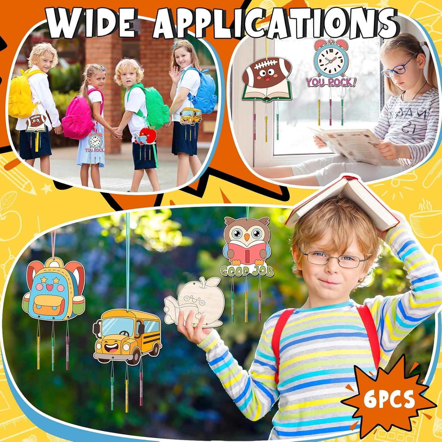 Kit de Campanas de Viento BAPHILE 6 Piezas para Pintar