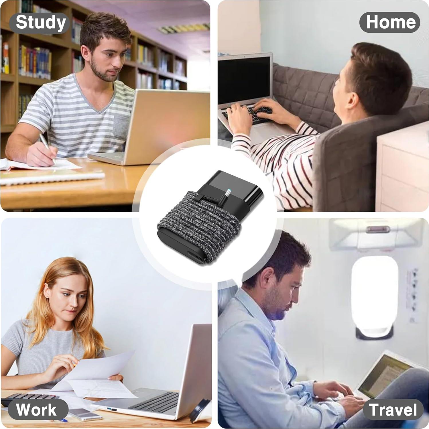 Cargador Laptop 65W HP Spectre Envy Pavilion 19.5V