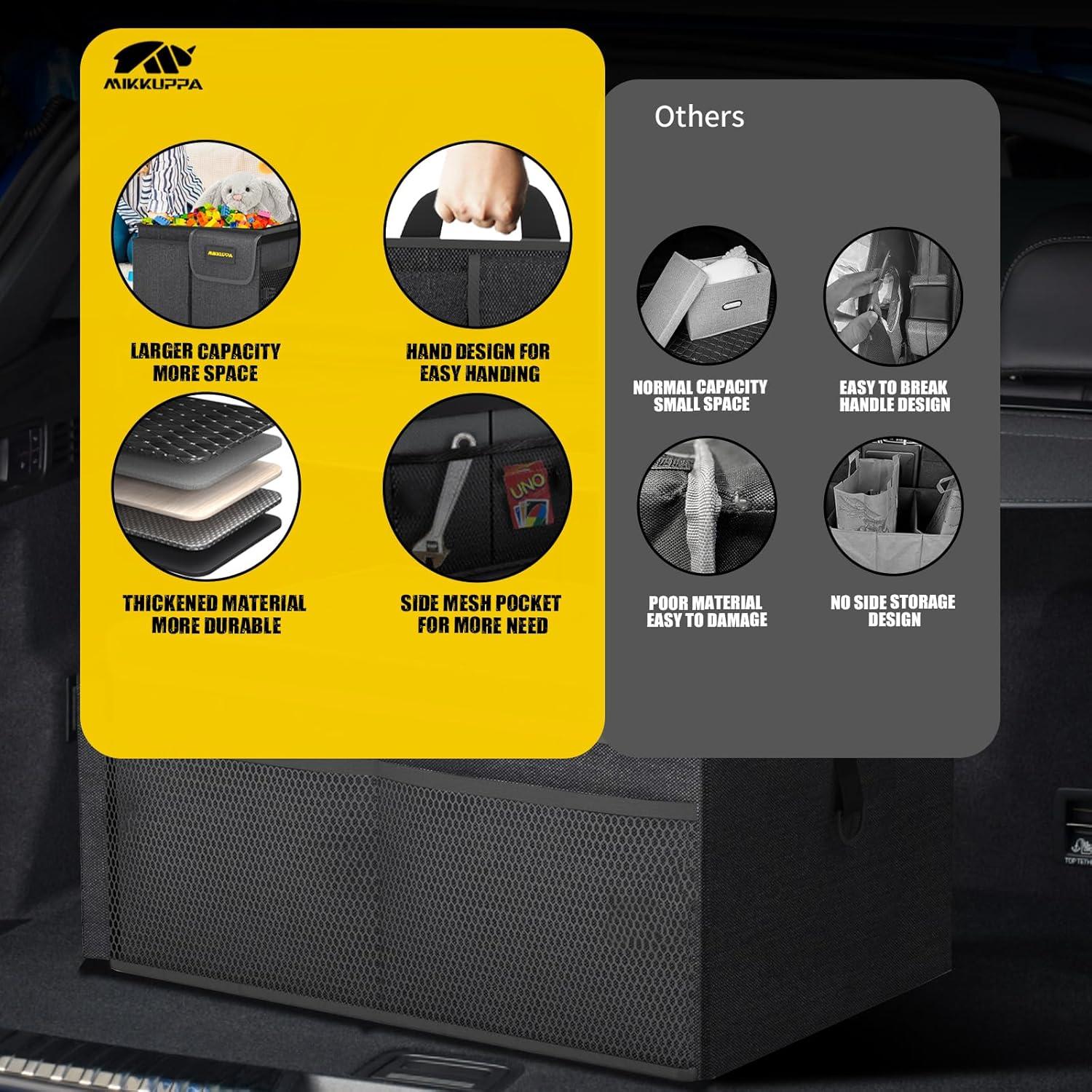 Organizador de Maletero MIKKUPPA 50L Plegable Negro