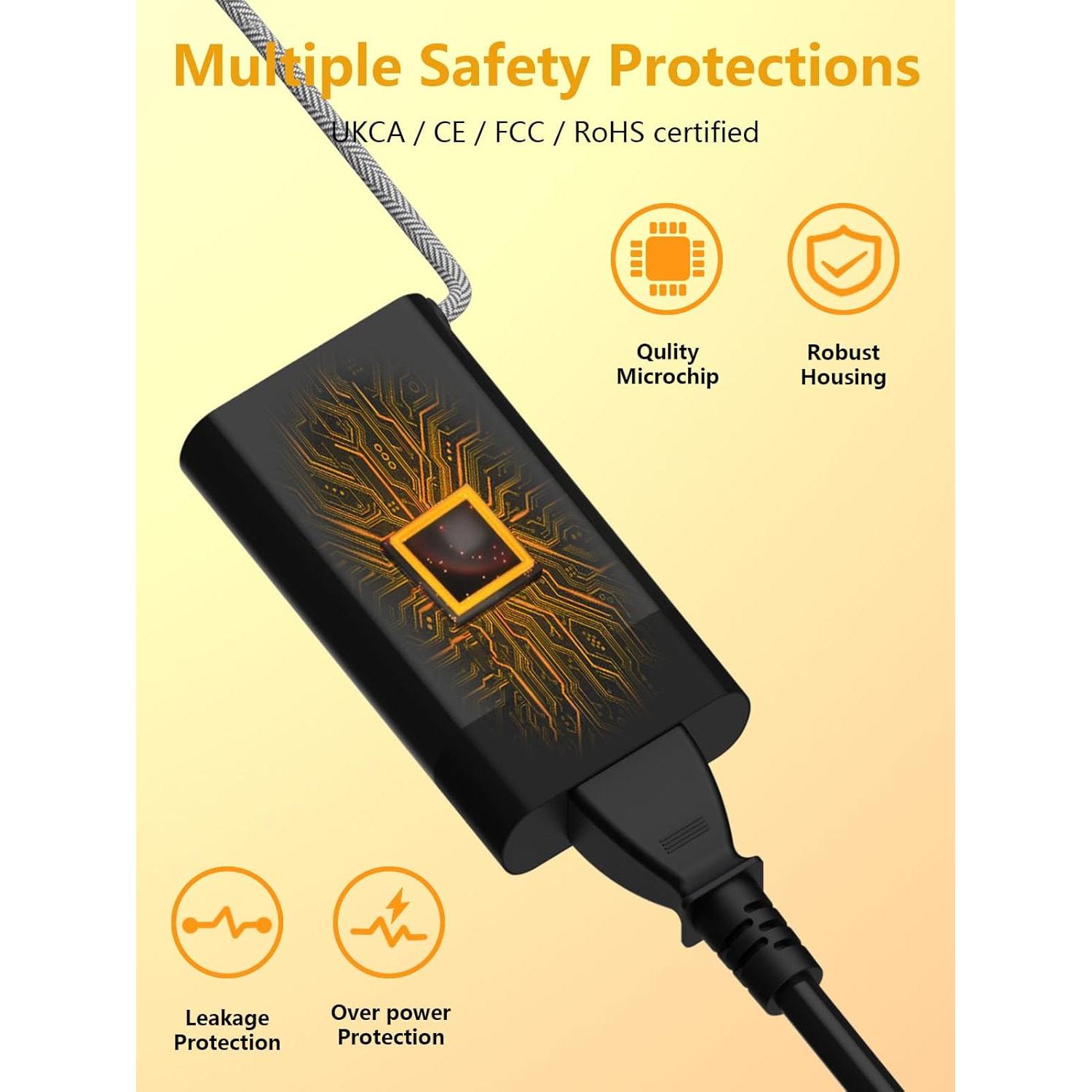 Cargador Laptop HP 65W USB C Rápido para Spectre, Envy, Elite