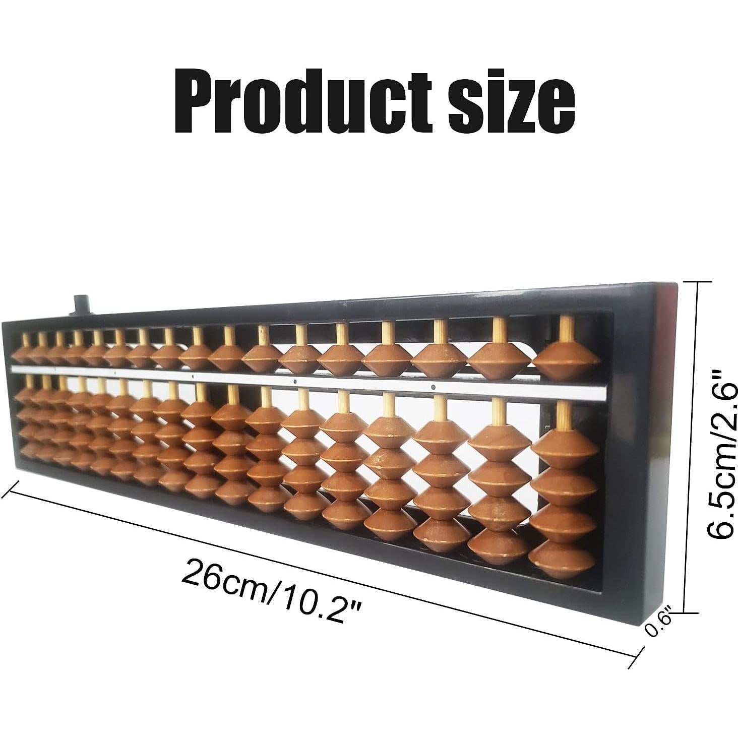 Ábaco Profesional Vaupan Soroban 17 Columnas 26x6.5 cm
