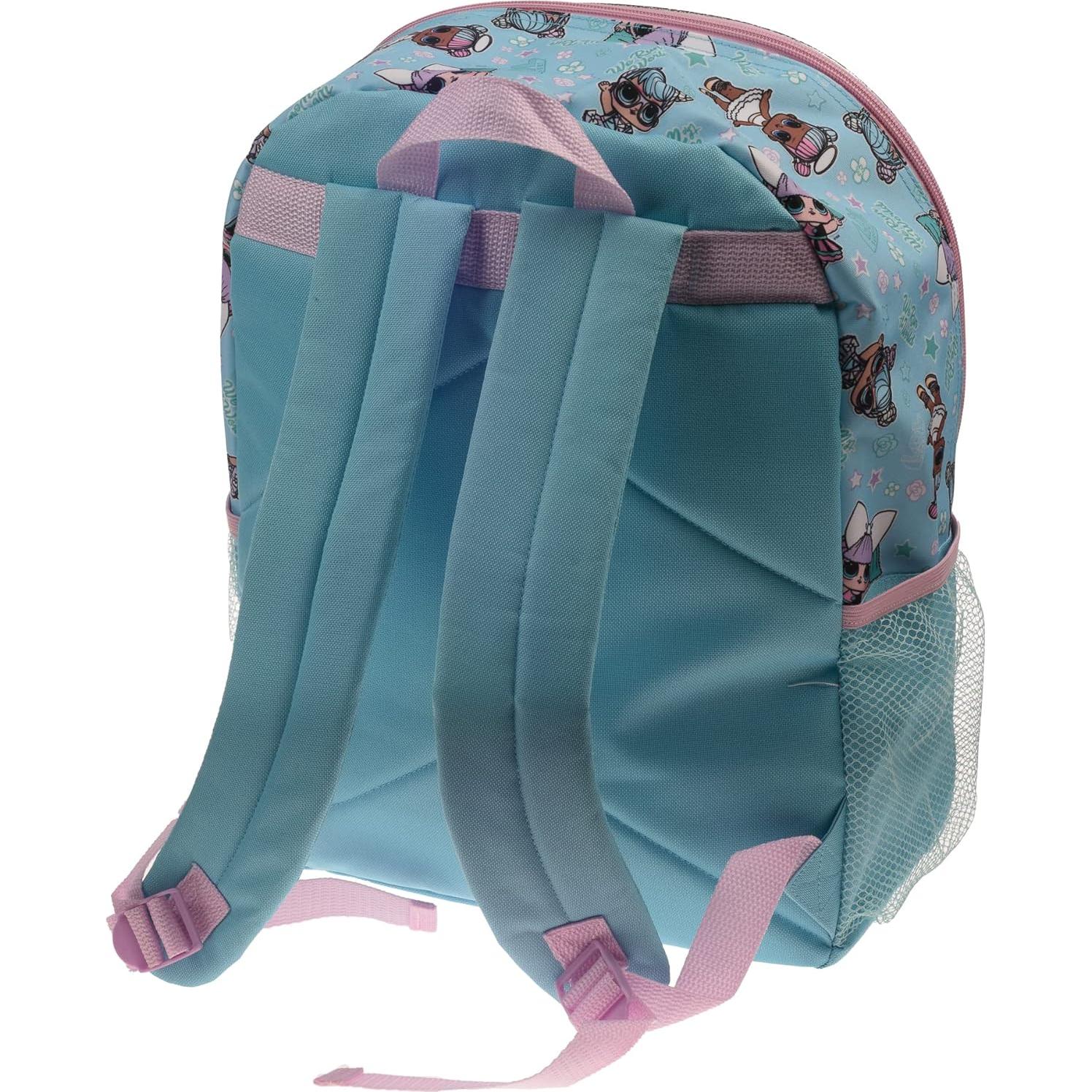 Mochila Escolar L.O.L. Surprise 4 Piezas Turquesa 40.64 cm