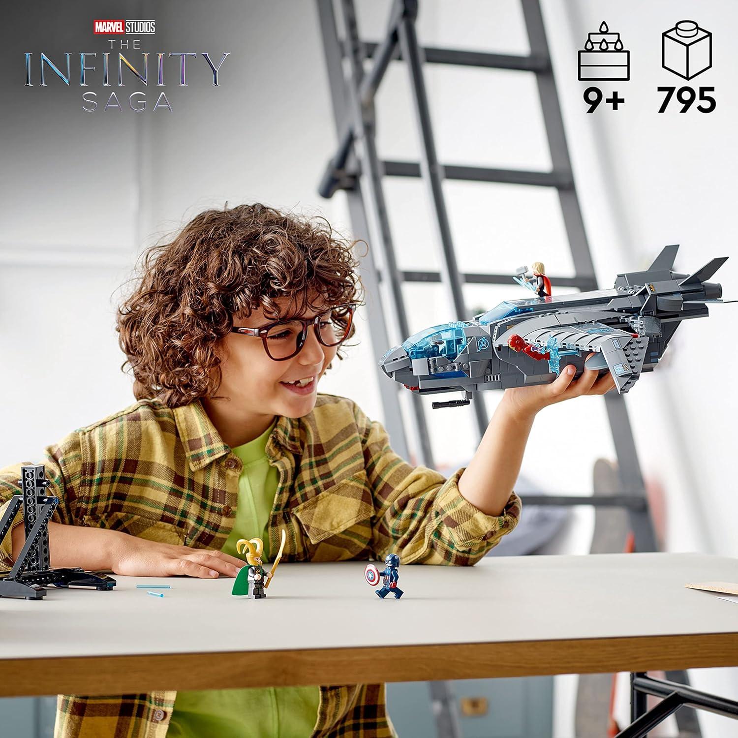 LEGO Marvel Quinjet 76248 - Set de Construcción con 5 Minifiguras