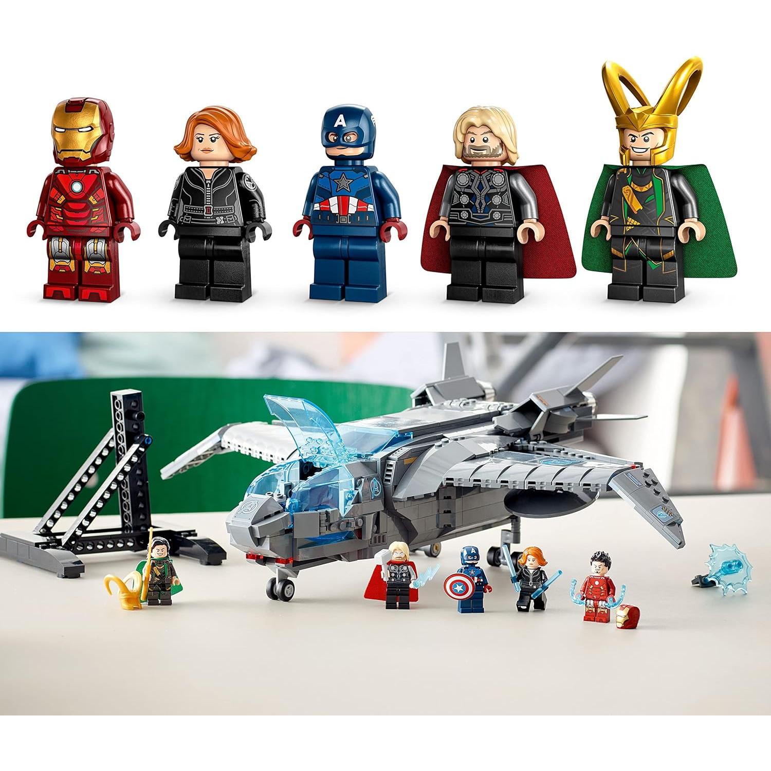 LEGO Marvel Quinjet 76248 - Set de Construcción con 5 Minifiguras