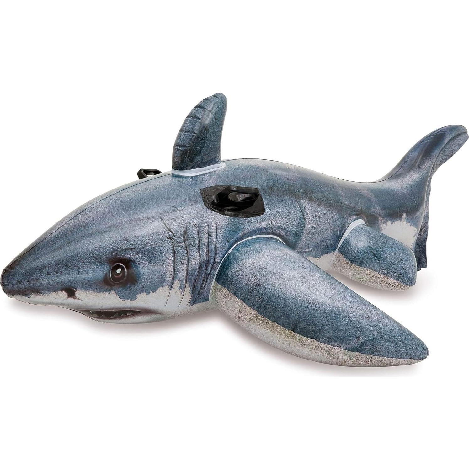 Flotador Inflable de Tiburón Grande Intex 172.72x106.68cm