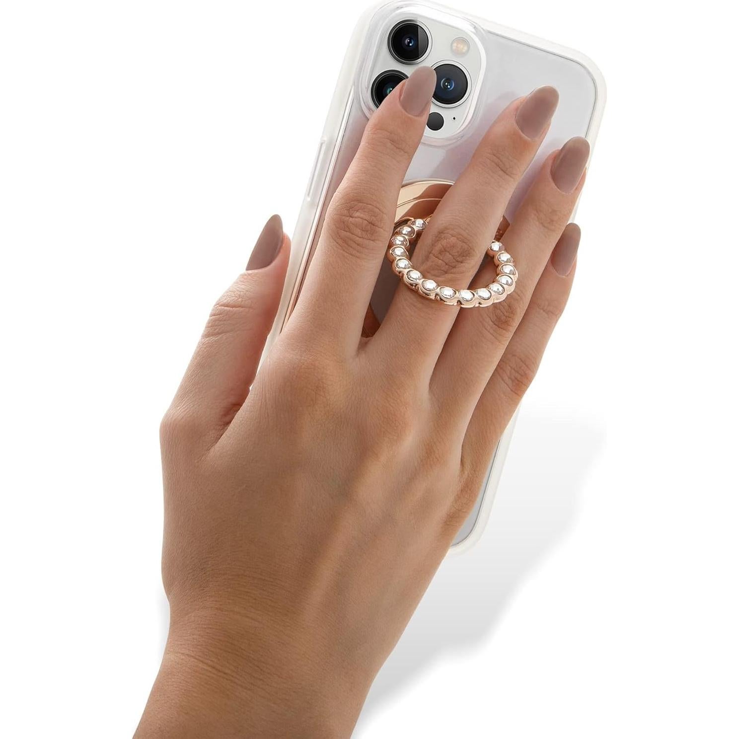 Soporte Magnético para Teléfono Lenntek MagSafe Oro/Rhinestone