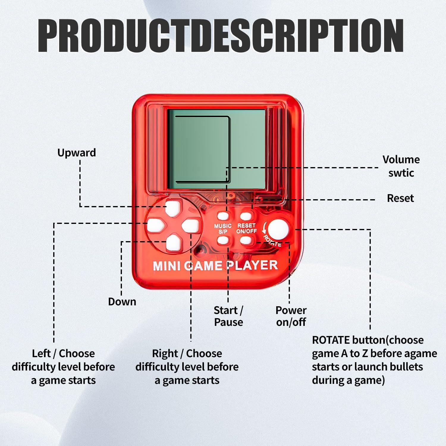 Llavero Retro de Videojuegos 6Pcs HFWTWPY para Fiesta Infantil