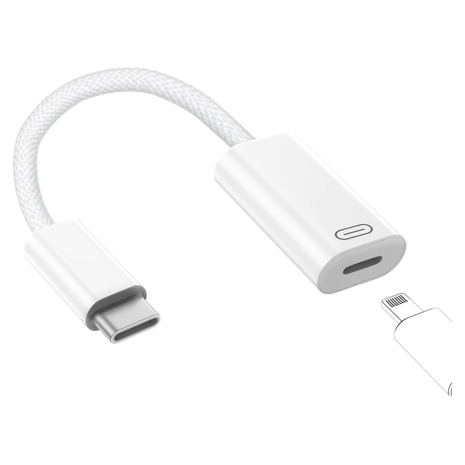 Adaptador Lightning a USB C TechMatte para iPhone 16/15 y Android