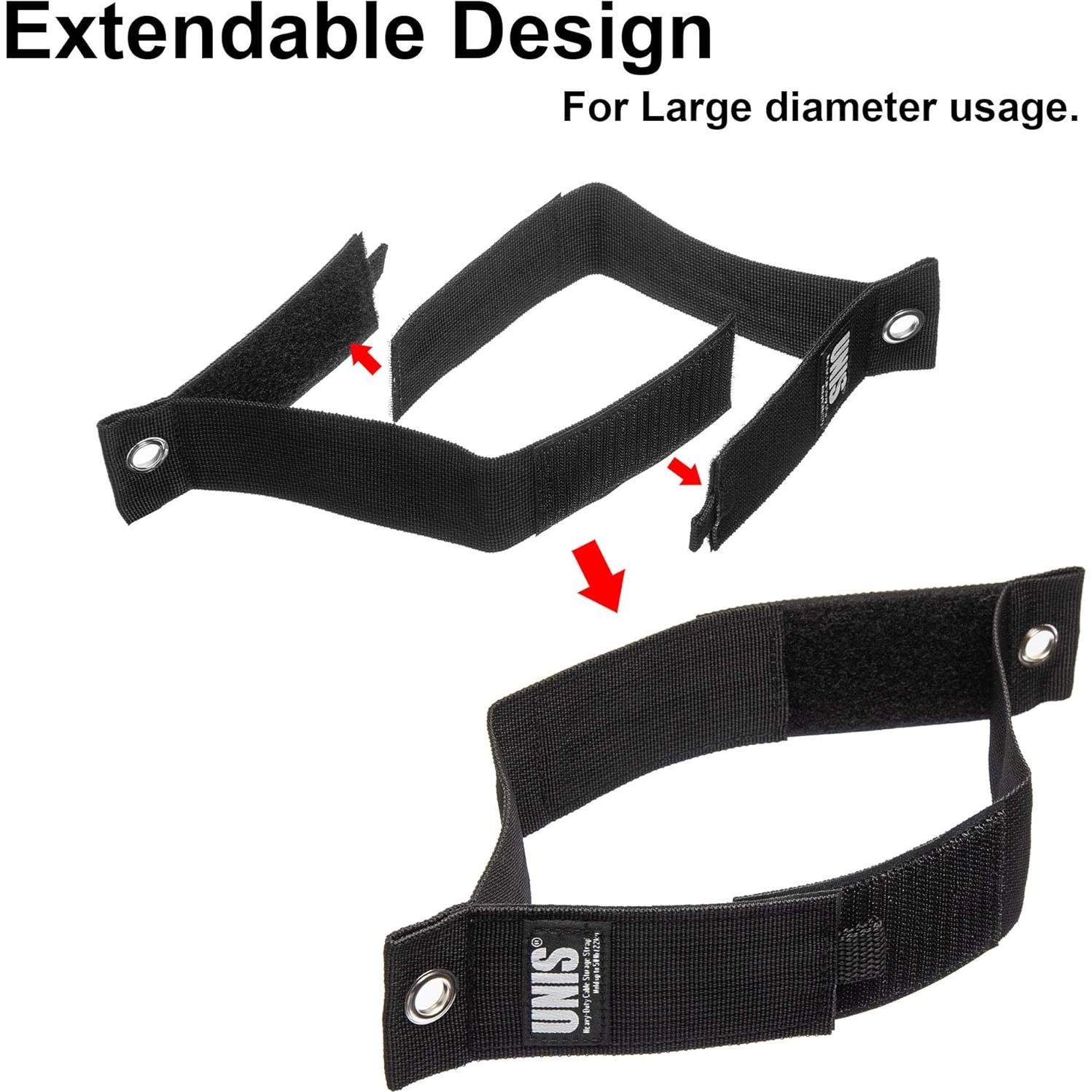 Paquete de 8 Correas UNIS para Almacenamiento de Cables