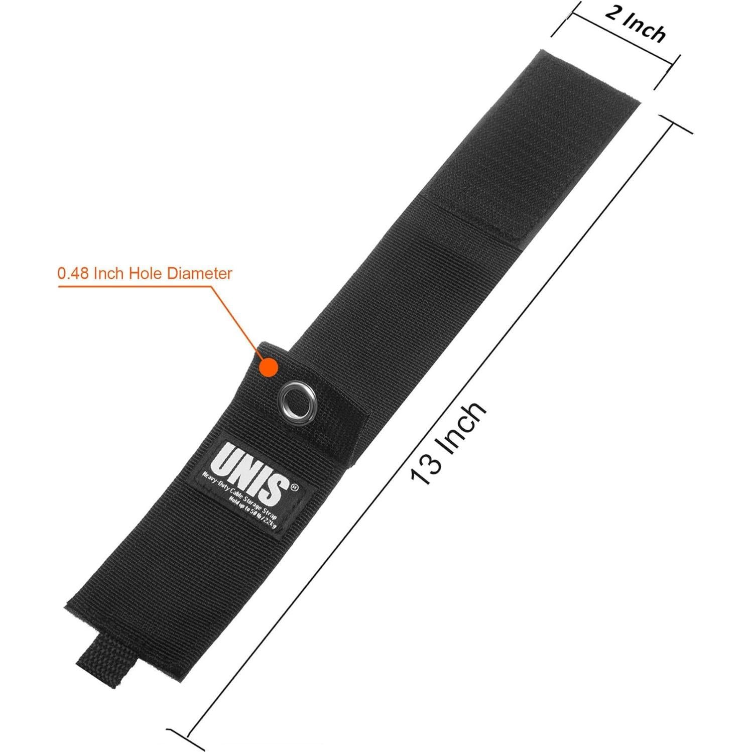 Paquete de 8 Correas UNIS para Almacenamiento de Cables