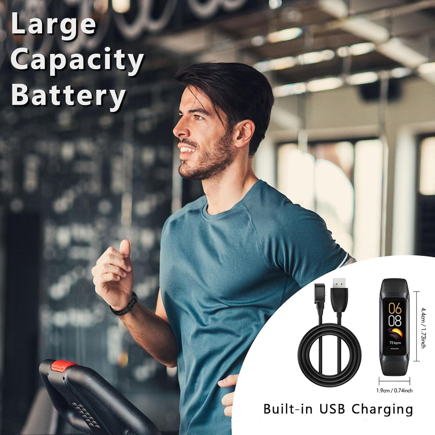 Rastreador de Fitness Aukire C60 con Monitor Cardíaco y Oxígeno