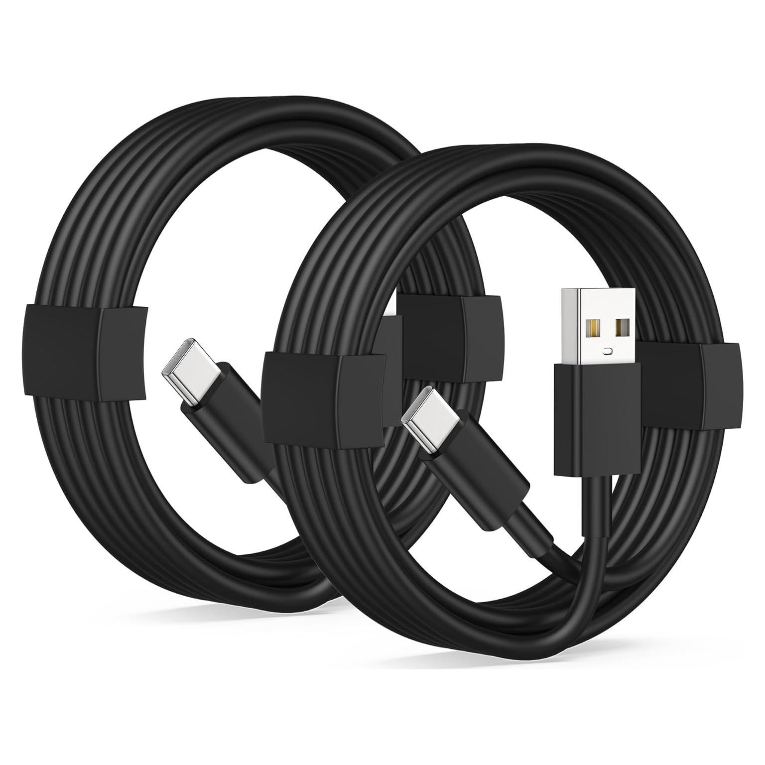 Cable Carplay USB A a USB C 3FT LUOSIKE 2Pack Negro