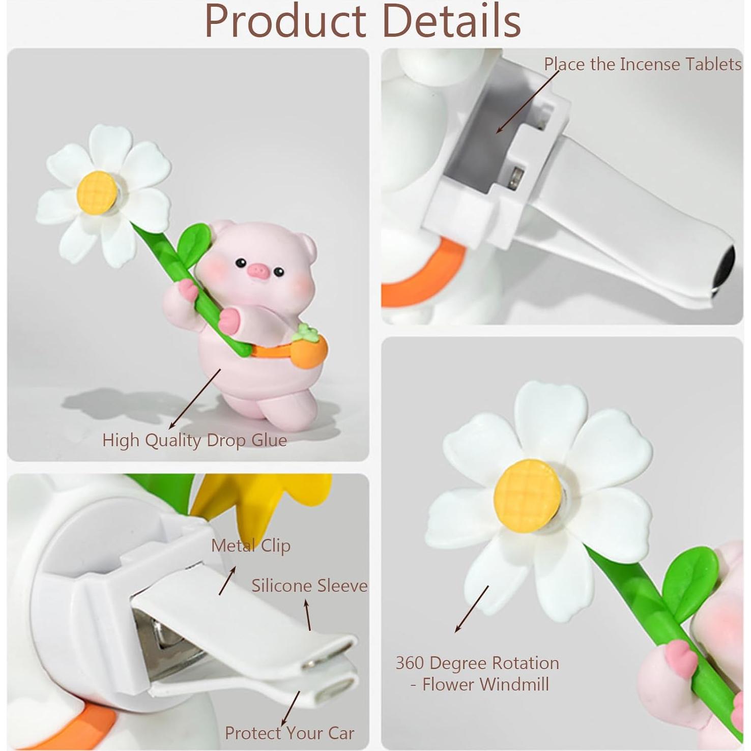 Clip de Ventilación para Ambientador de Auto Corunkeer Cerdo