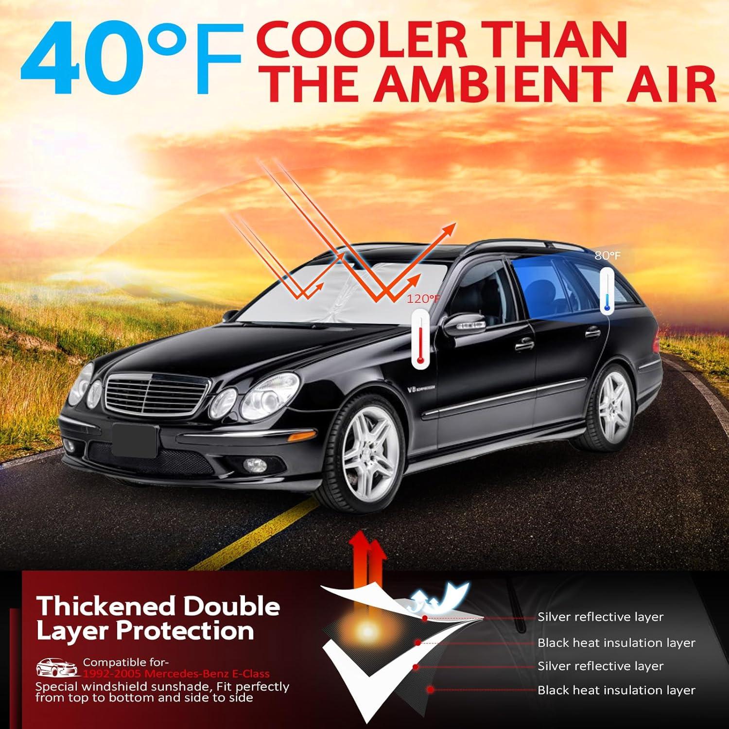 Protector Solar KAYZT para Parabrisas Merce-des-Benz E 1992-2005