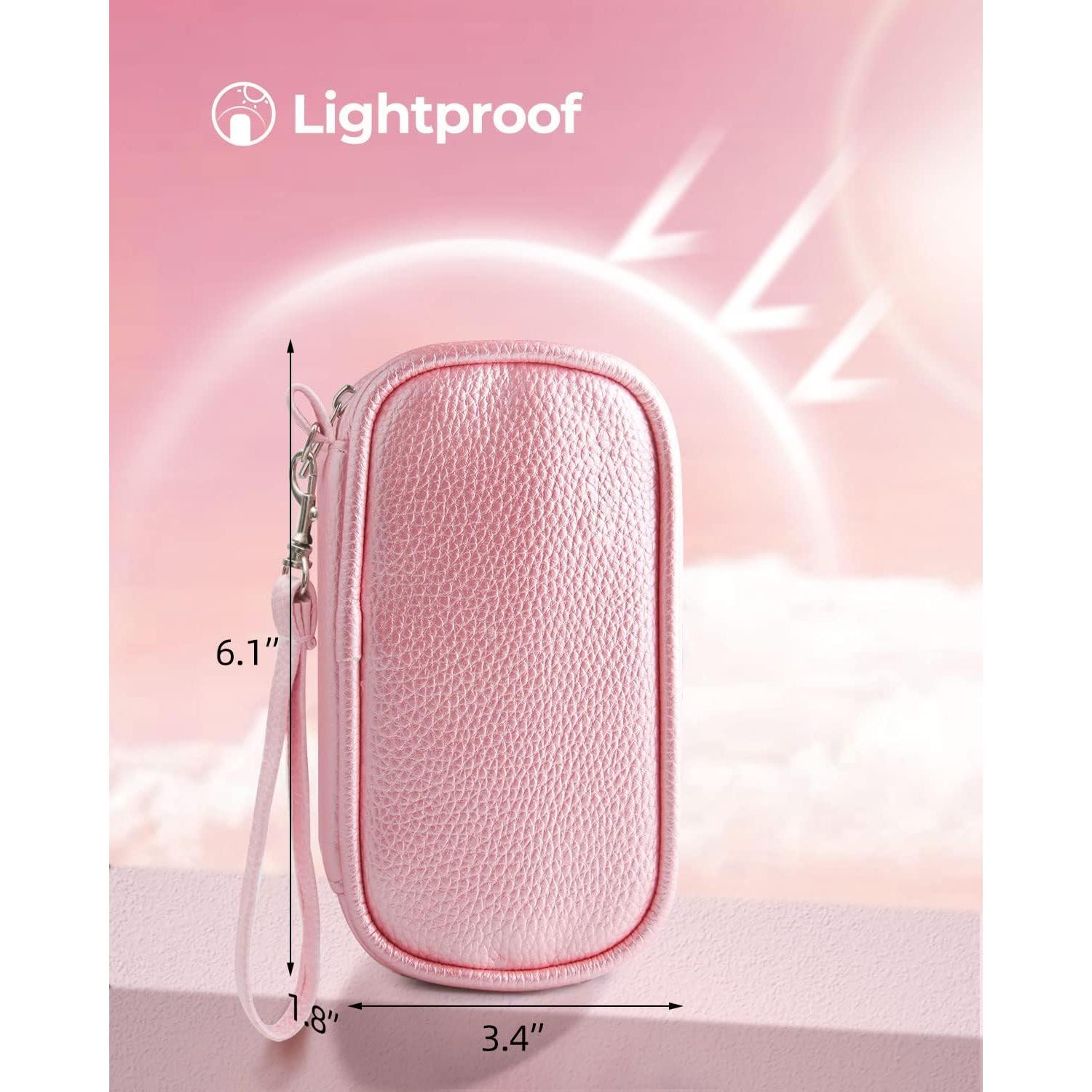 Organizador de Pastillas AMOOS Rosa 2 Veces al Día 15.5x8.6cm