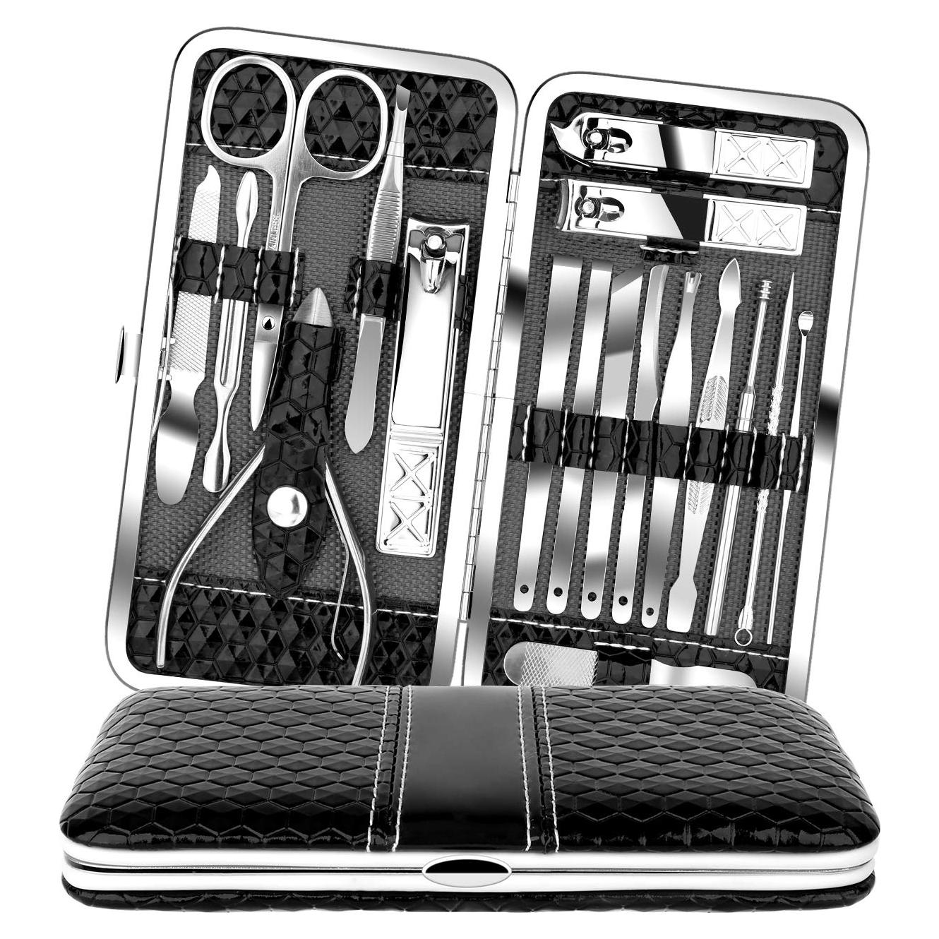 Set de Manicura y Pedicura Teamkio 18 en 1 Acero Inoxidable