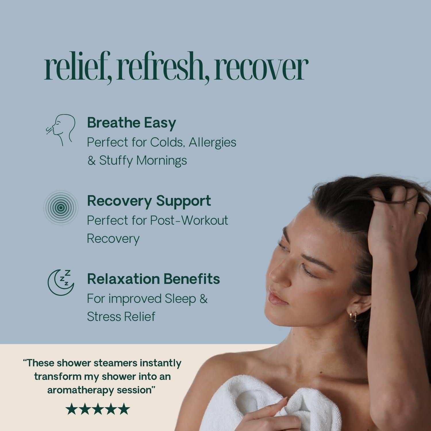 Bolsitas de Vapor de Aromaterapia Eucalipto Spa Para Uno - 10 Unidades