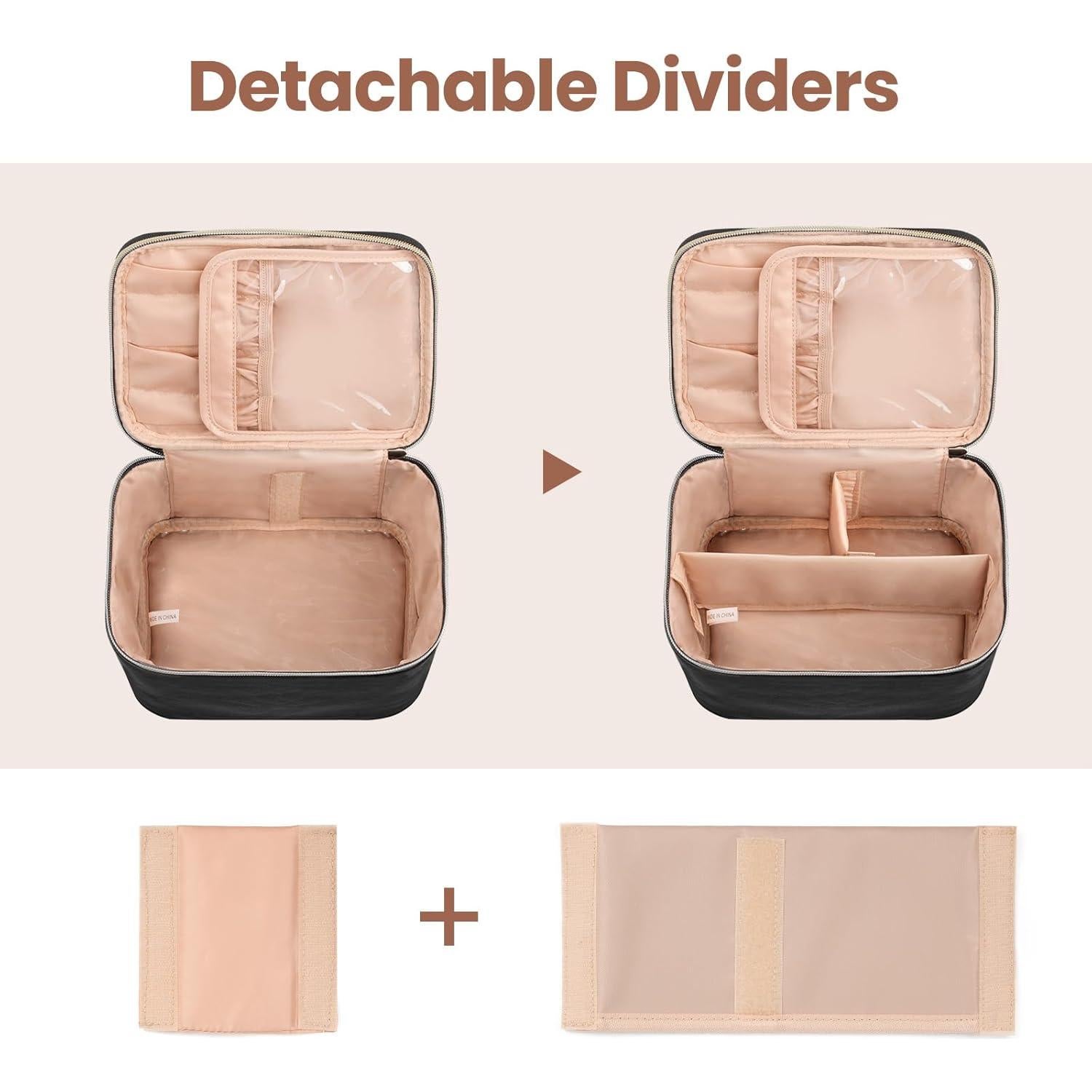 Bolsa de Maquillaje OCHEAL Pequeña Negra Gran Capacidad