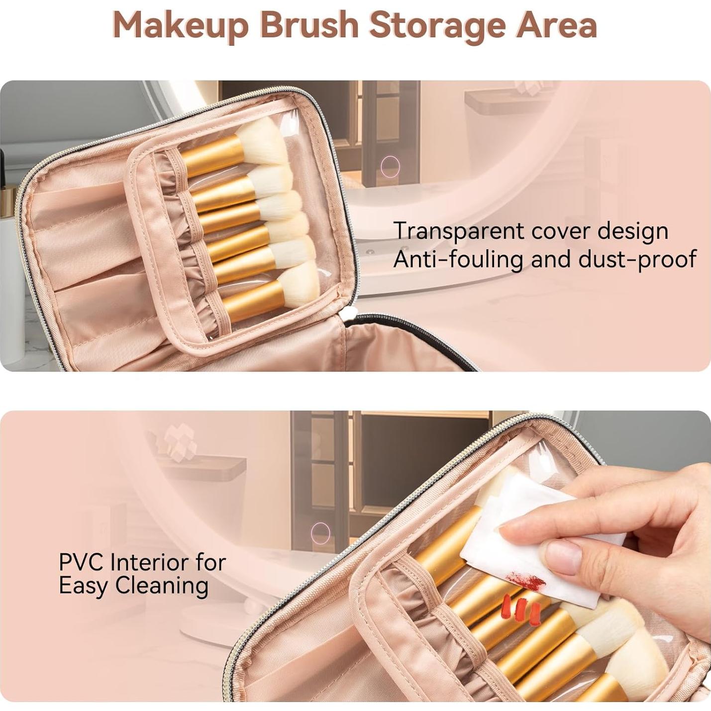 Bolsa de Maquillaje OCHEAL Pequeña Negra Gran Capacidad