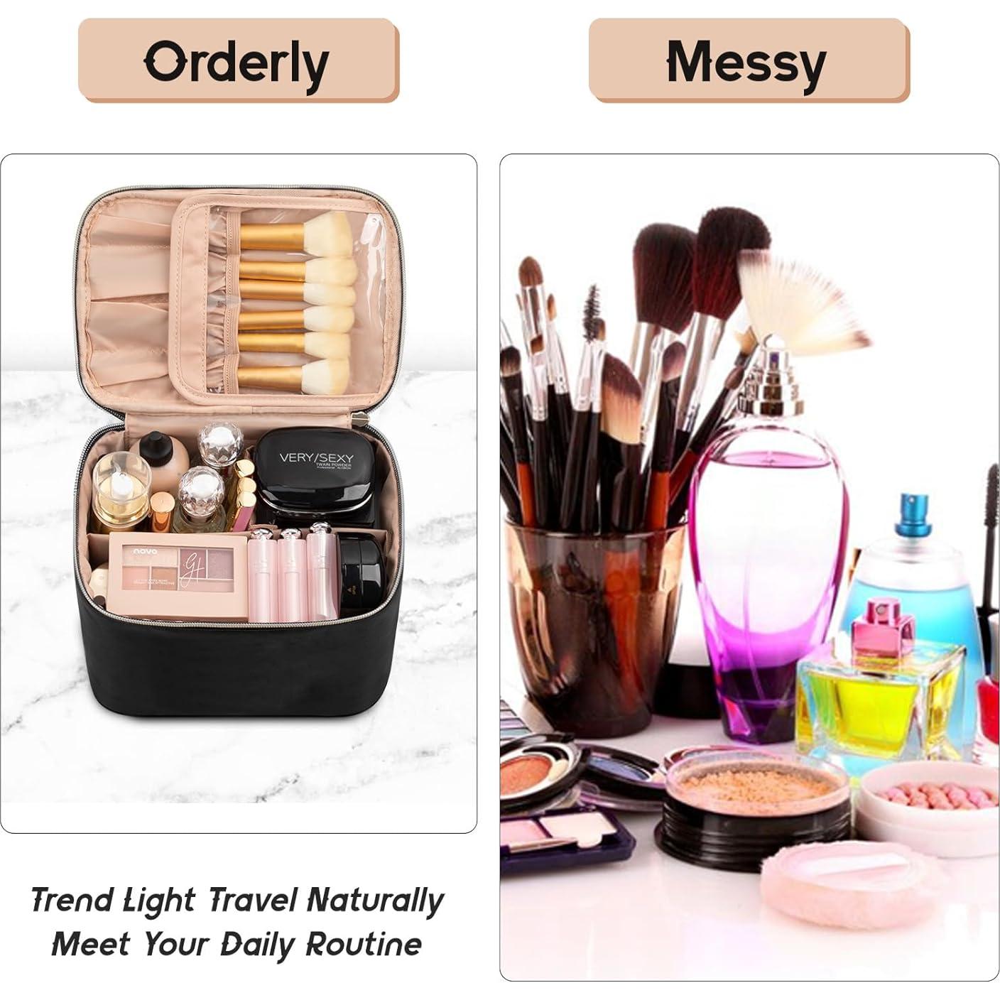 Bolsa de Maquillaje OCHEAL Pequeña Negra Gran Capacidad