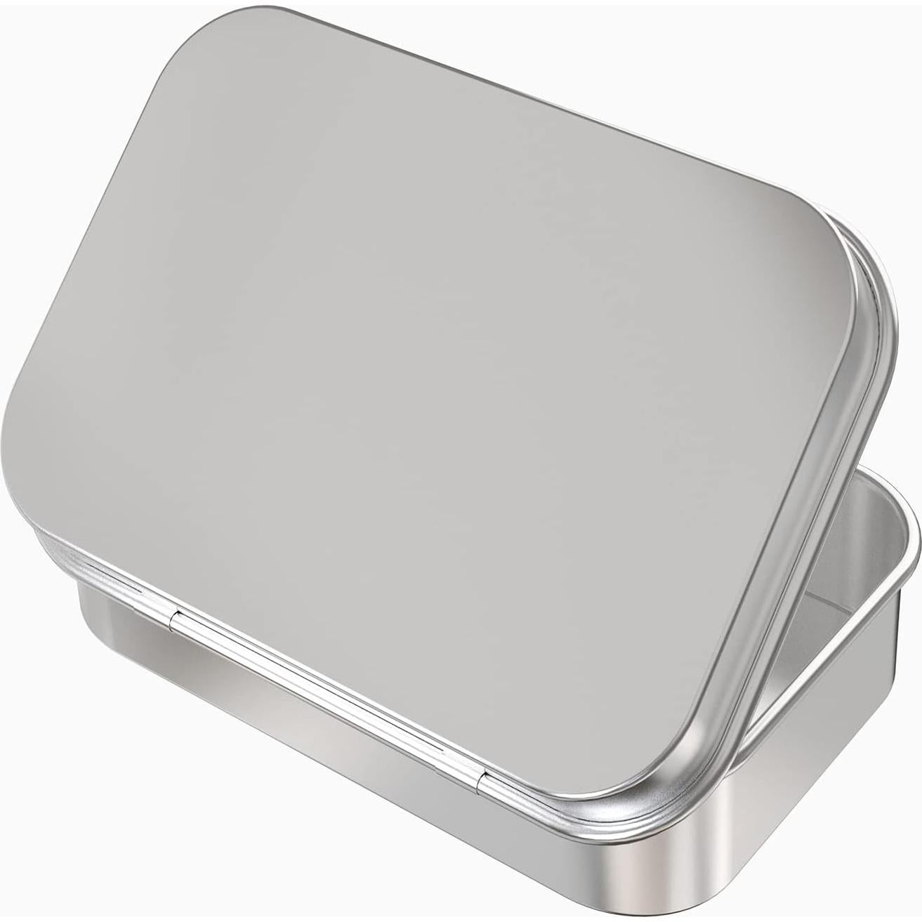 Contenedor Metálico Hulless 2 Pcs 9.4x5.8 cm Plata