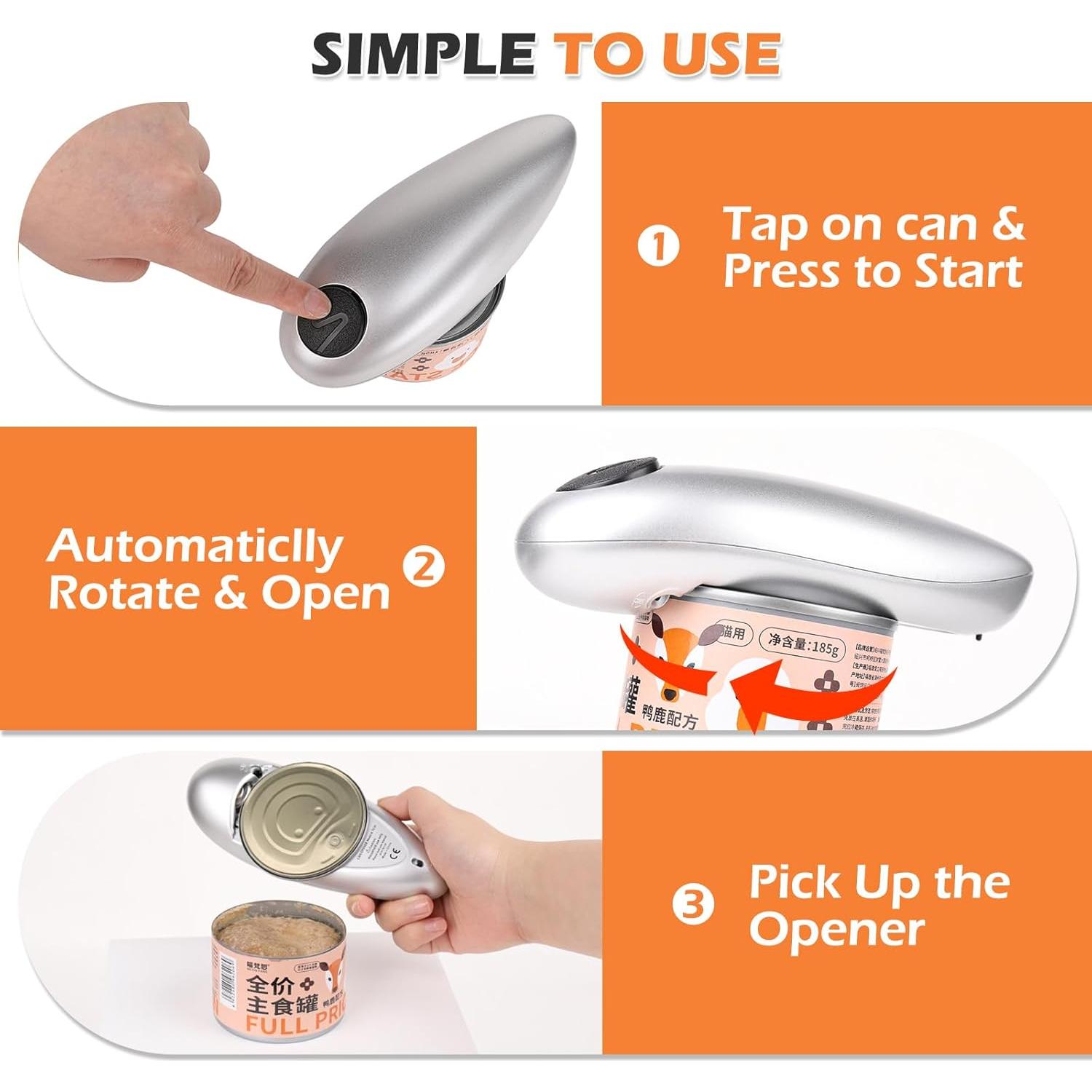 Abrelatas Eléctrico COVONEE ECO Automático Negro para Cocina