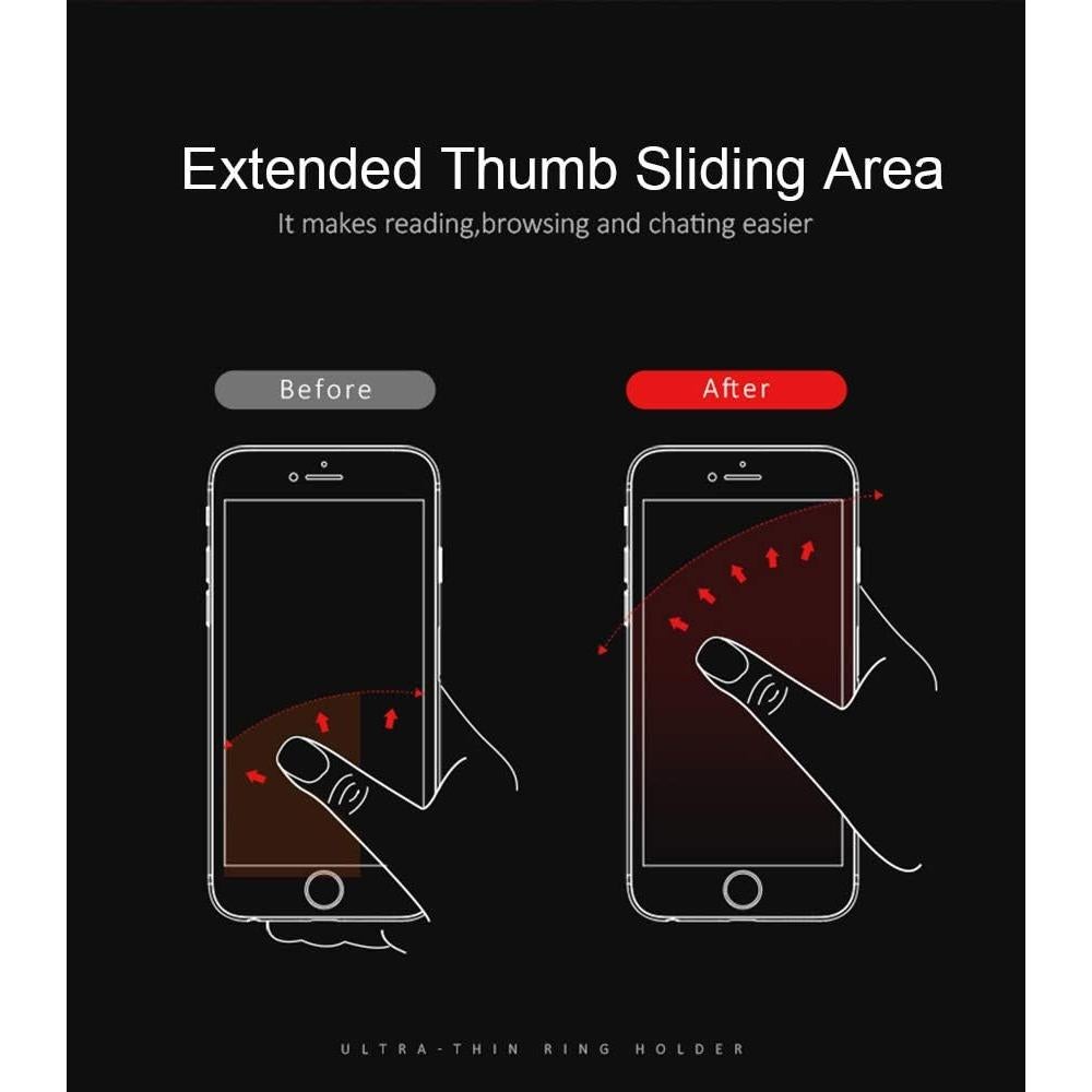 Soporte Anillo Teléfono Attom Tech Ultra Delgado Negro