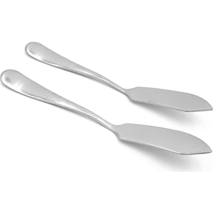 Juego de 2 Cuchillos de Mantequilla ERCRYSTO Acero Inoxidable 14.5cm