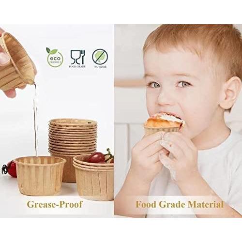 Forros de Cupcake Nax Caki Marrón 30pcs Resistentes a Grasas